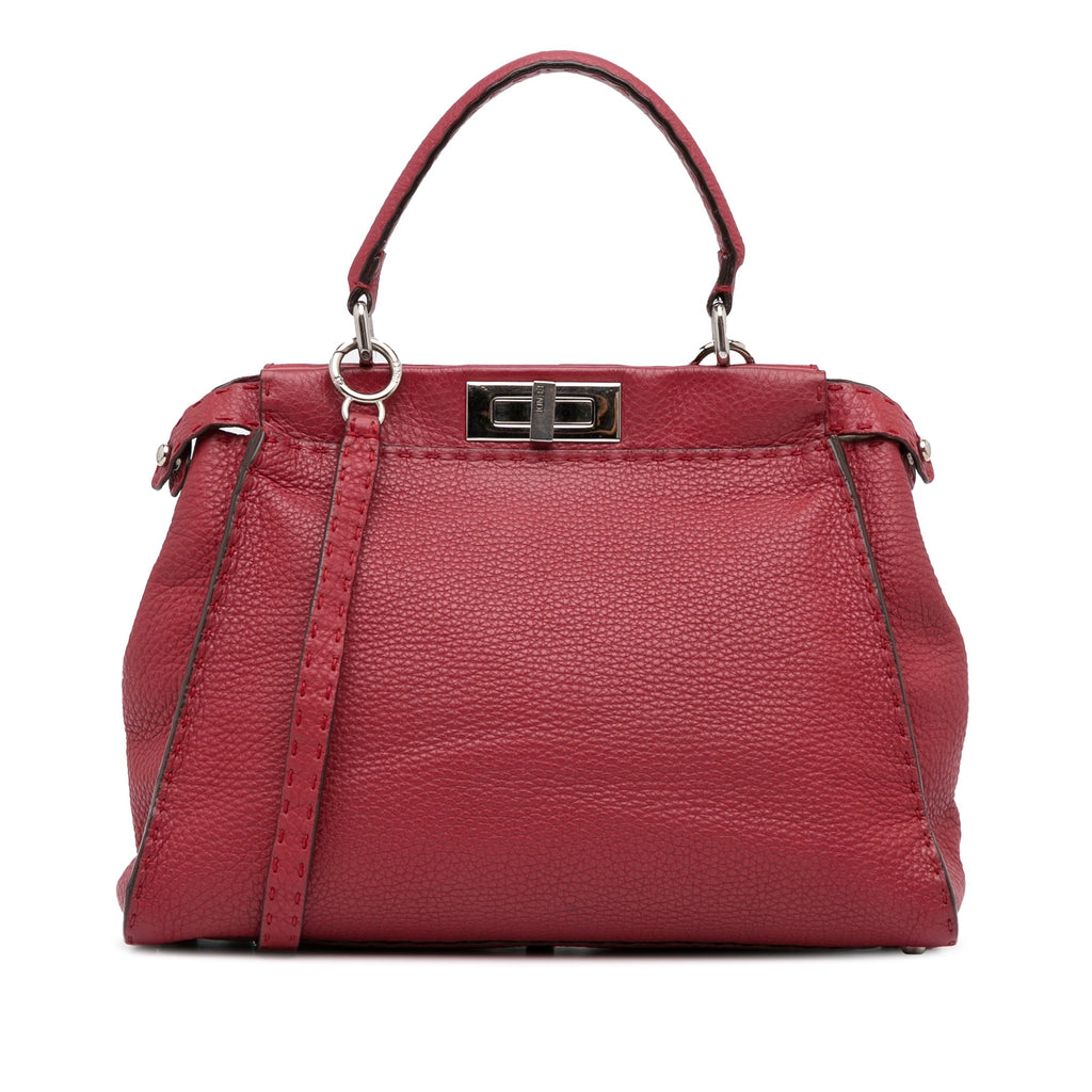 Fendi Selleria Peekaboo Medium Red