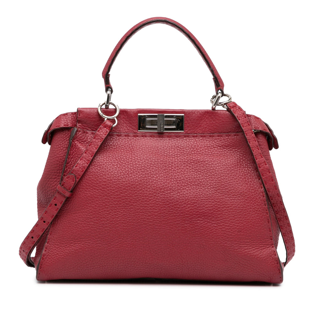 Fendi Selleria Peekaboo Medium Red