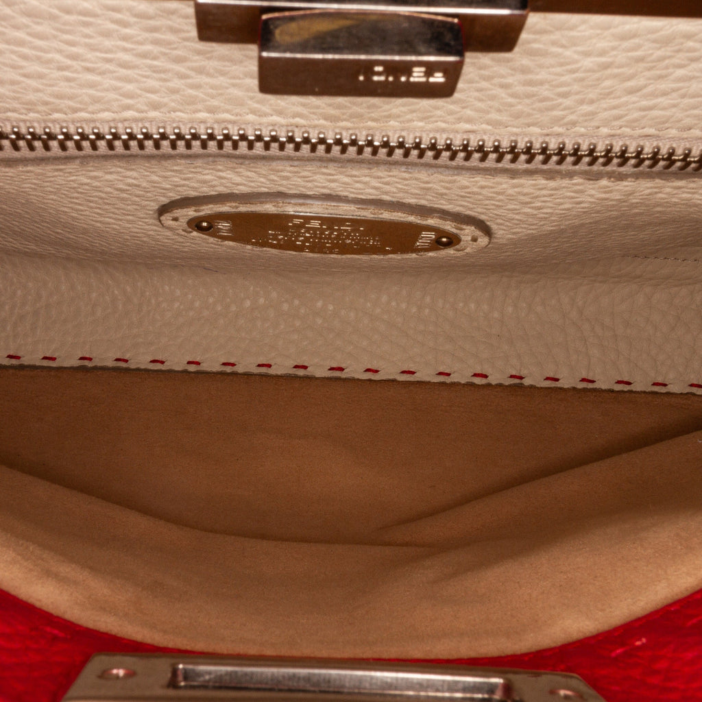 Fendi Selleria Peekaboo Medium Red