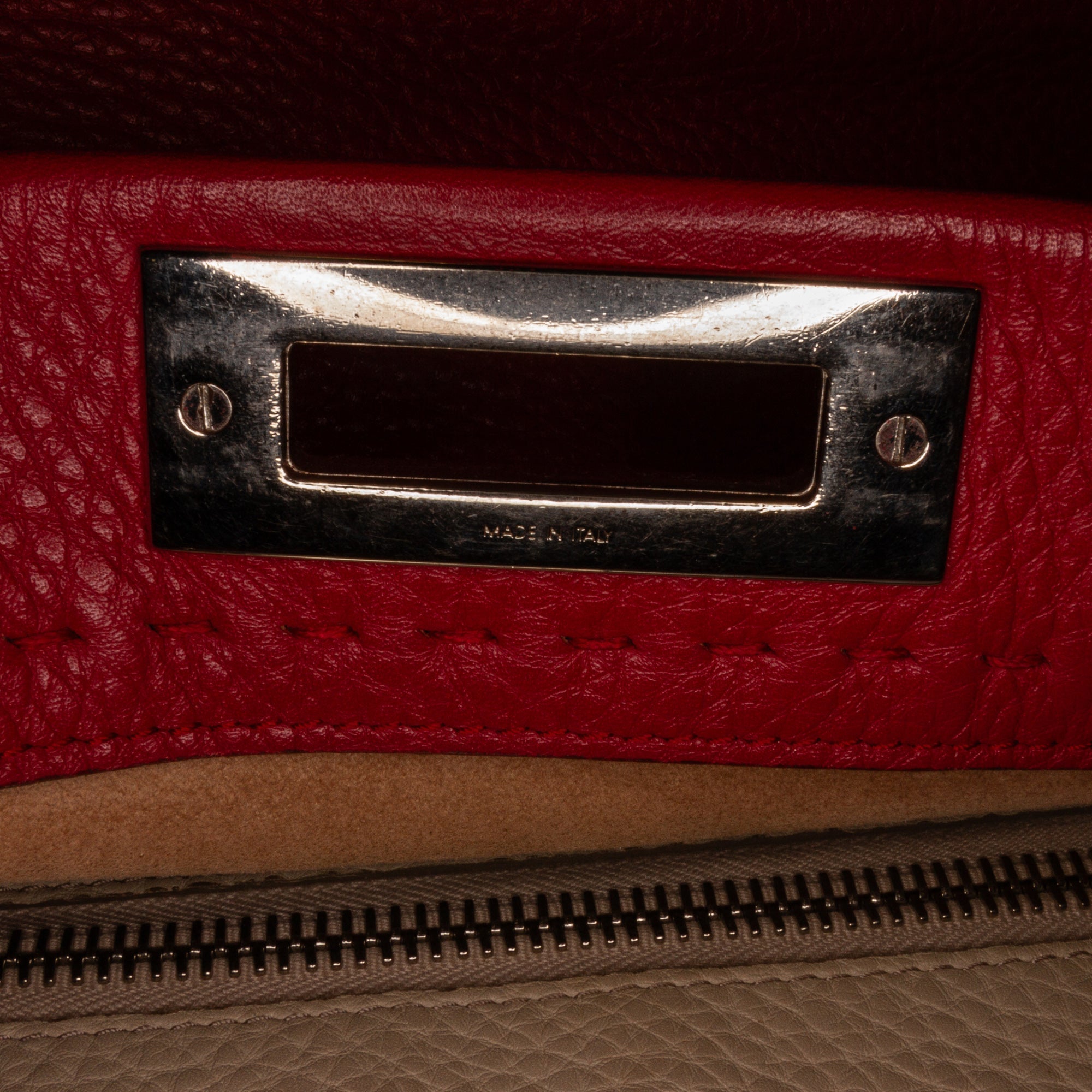 Fendi Selleria Peekaboo Medium Red