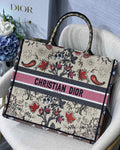 GLAMI Large Book Tote GlamIowers Embroidery For Women 16.5in/42cm CD M1286ZRIW