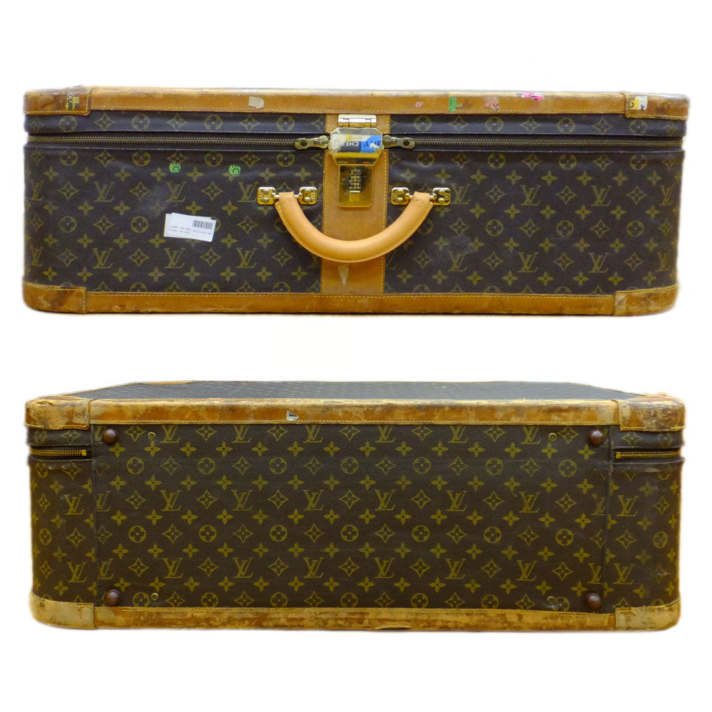 Louis Vuitton Stratos 80 Trunk M23232 Monogram Brown G  Leather Canvas Dial Lock Travel Bag