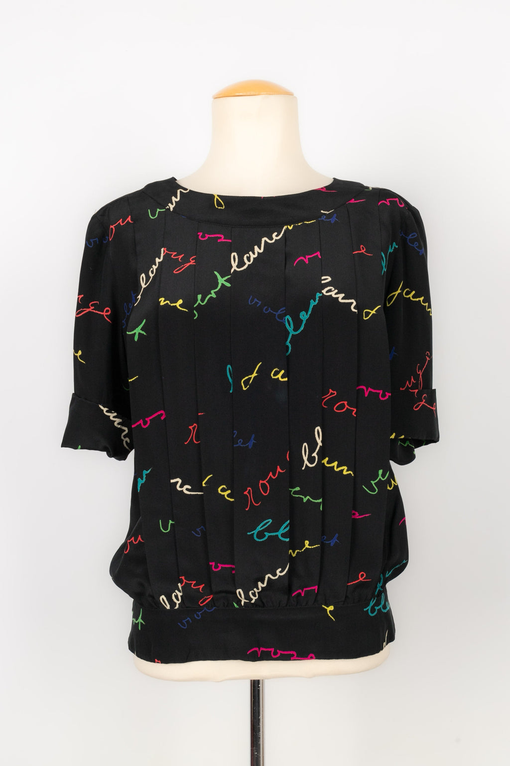 Haut en soie Chanel 1985