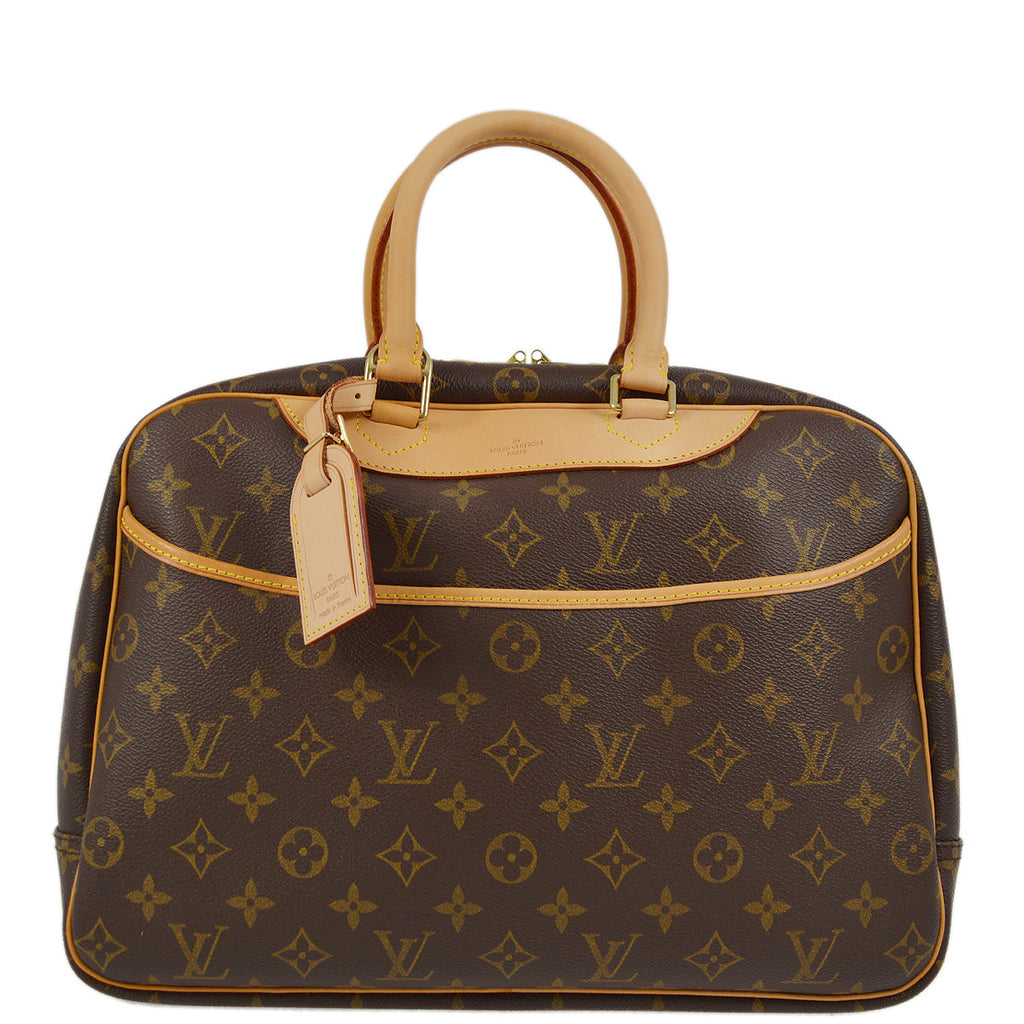 Louis Vuitton 2003 Monogram Deauville Bowling Vanity Handbag M47270