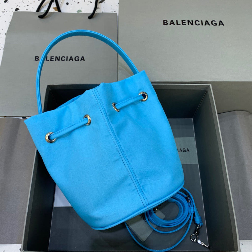 Balen Le Cagole MeGLAMIum Bucket Bag In Light Blue, For Women,  Bags 11.8in/30cm