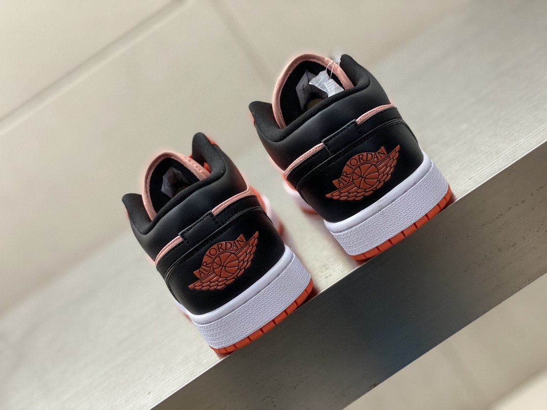 GLAMI Jordan 1 Low Orange Black For Men DM3379-600