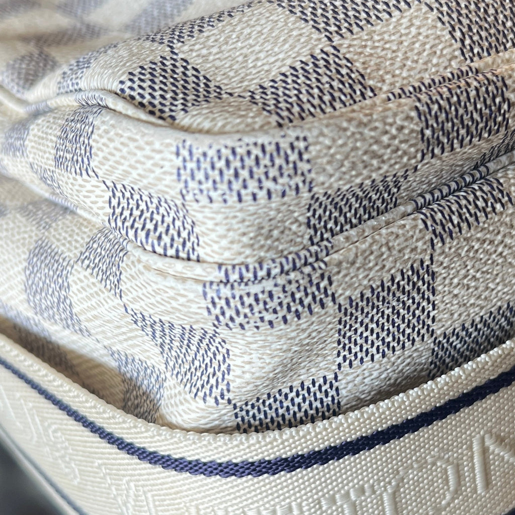 LOUIS VUITTON Damier Azur Naviglio Shoulder Bag