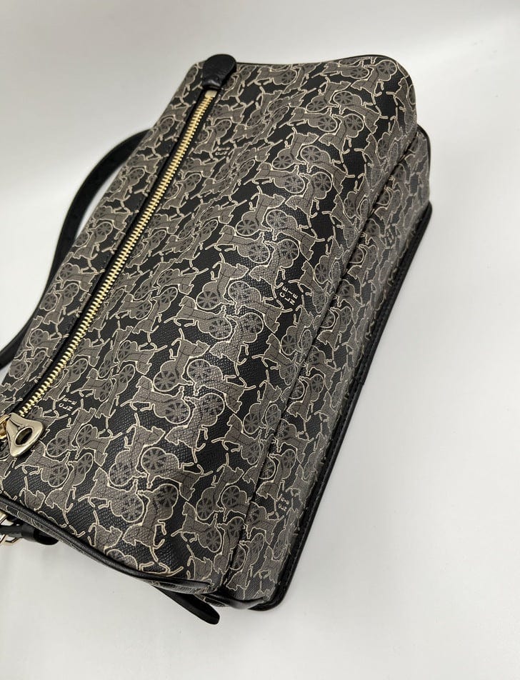 Vintage Celine Coated Canvas Sulky Bag