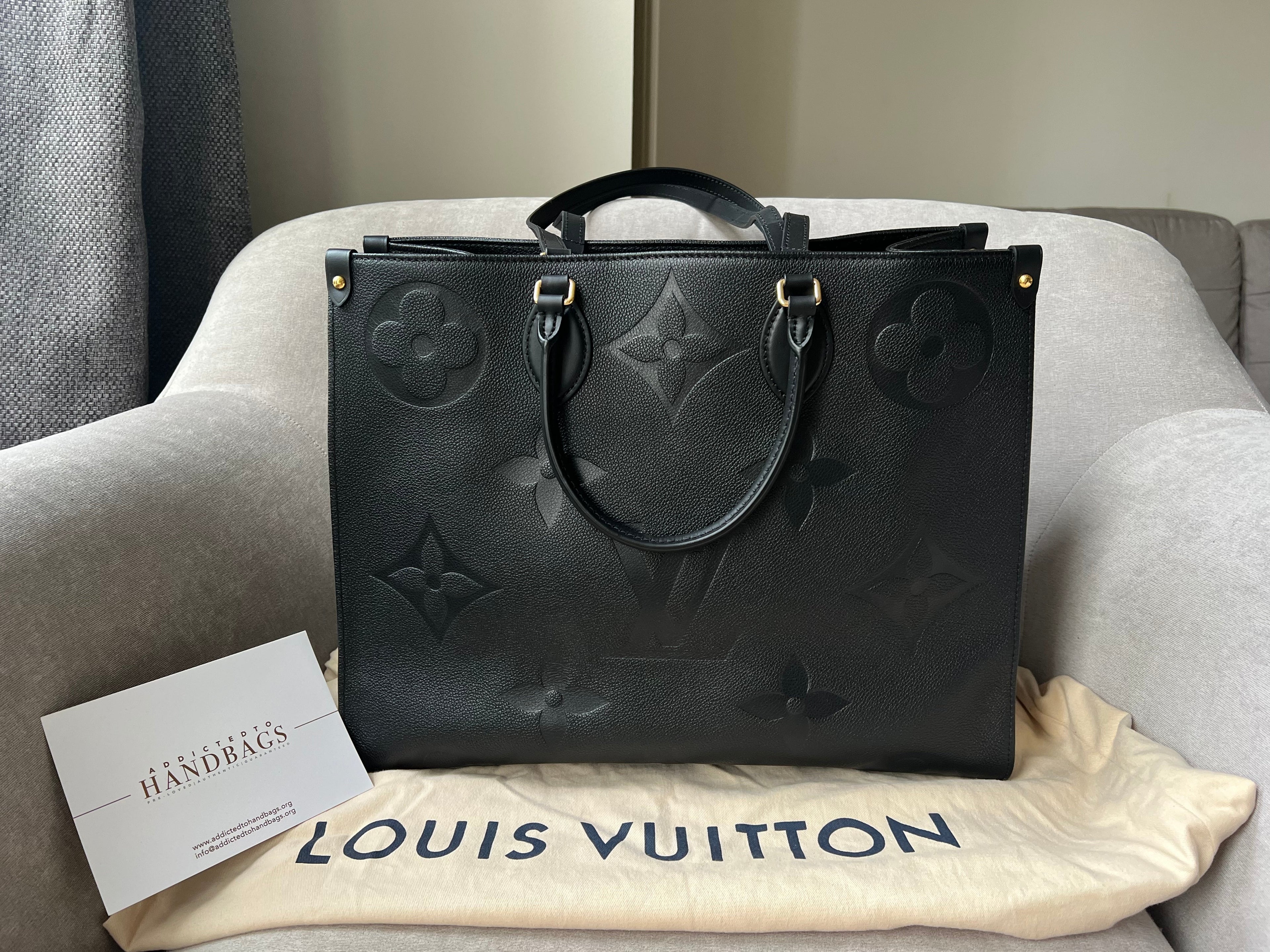 Louis Vuitton On the Go GM Black Empreinte (RRP £2,570)