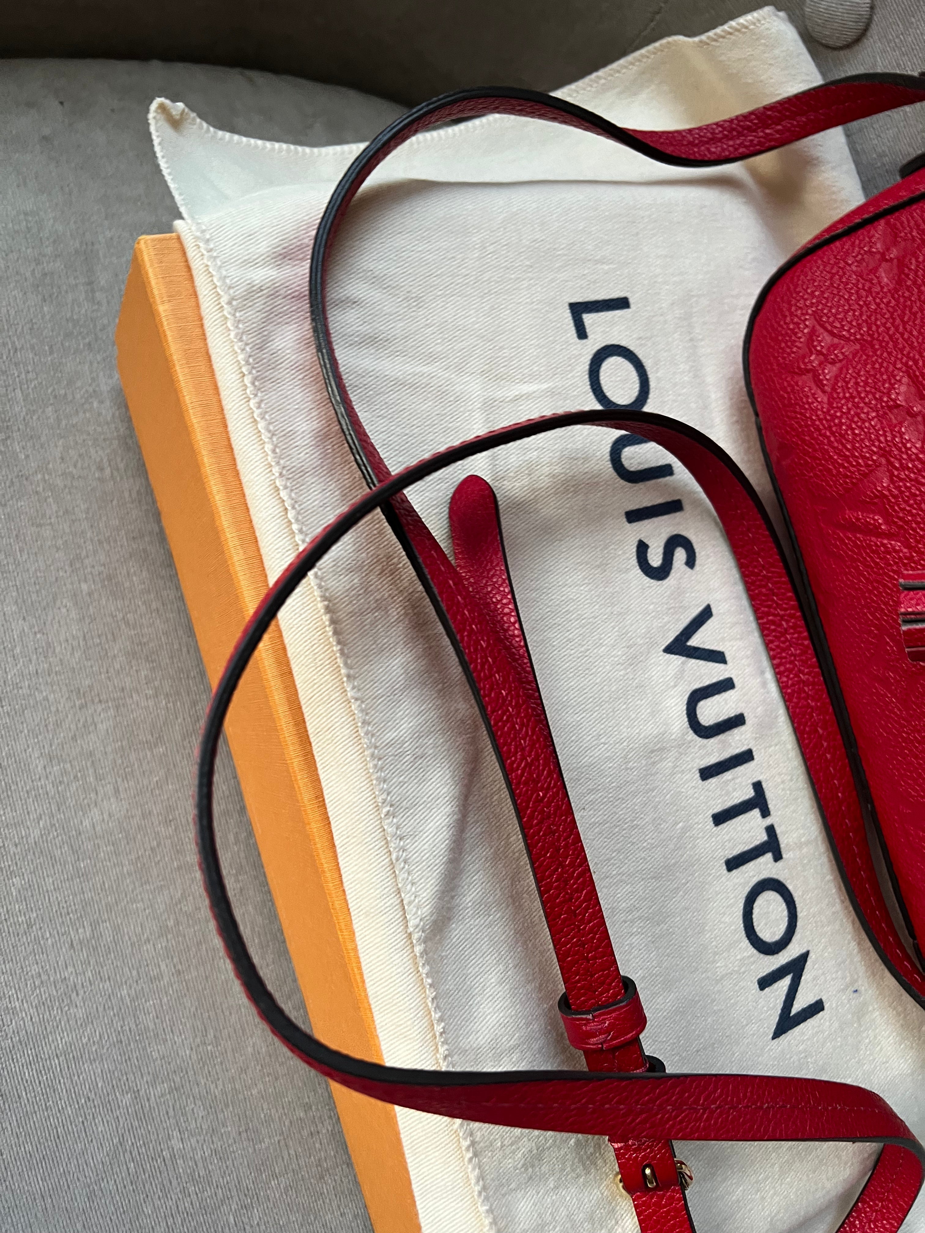 Louis Vuitton Saintonge Red Empreinte (RRP £1520)