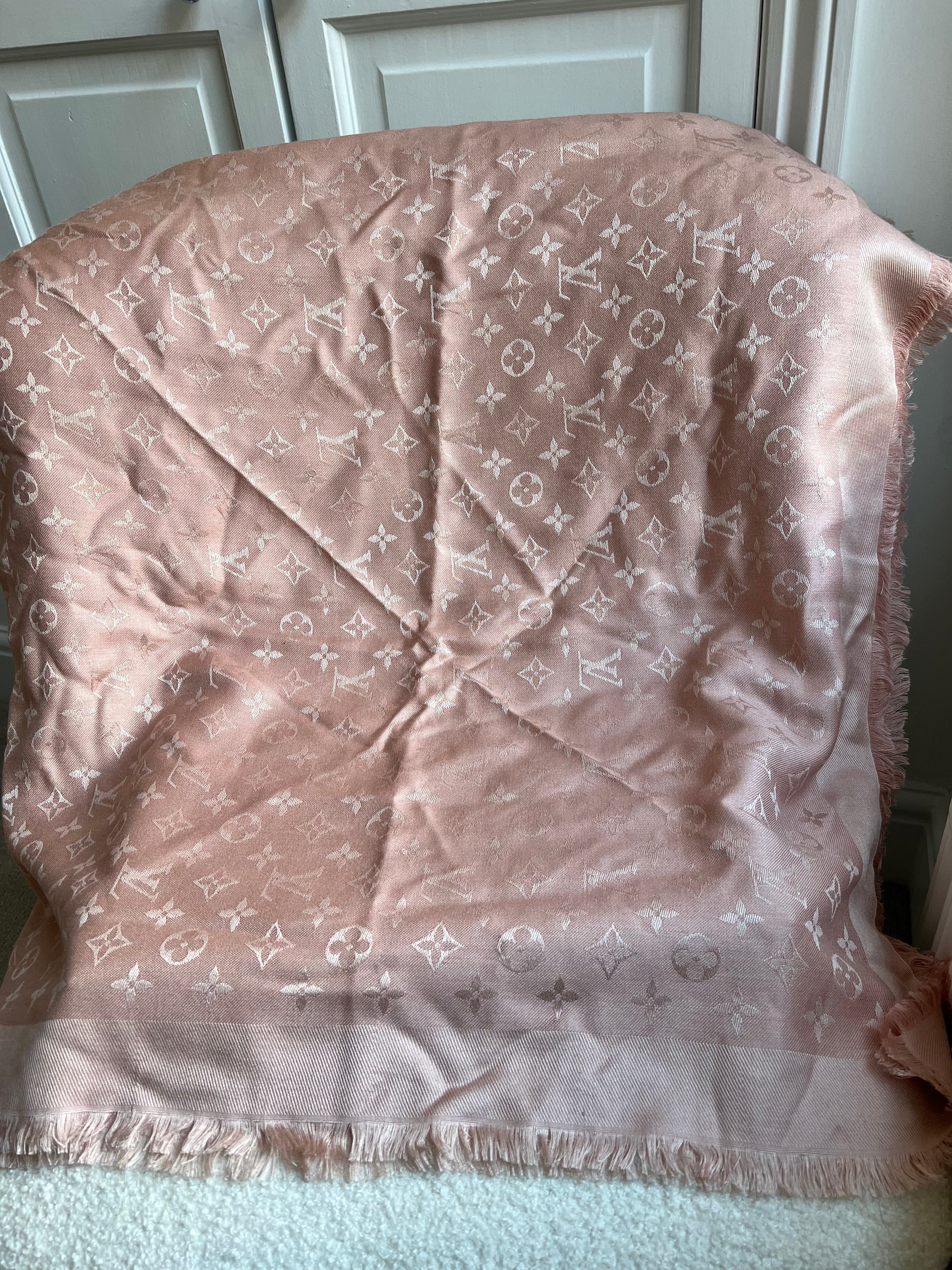 Louis Vuitton Pink Monogram Shawl (RRP £450)