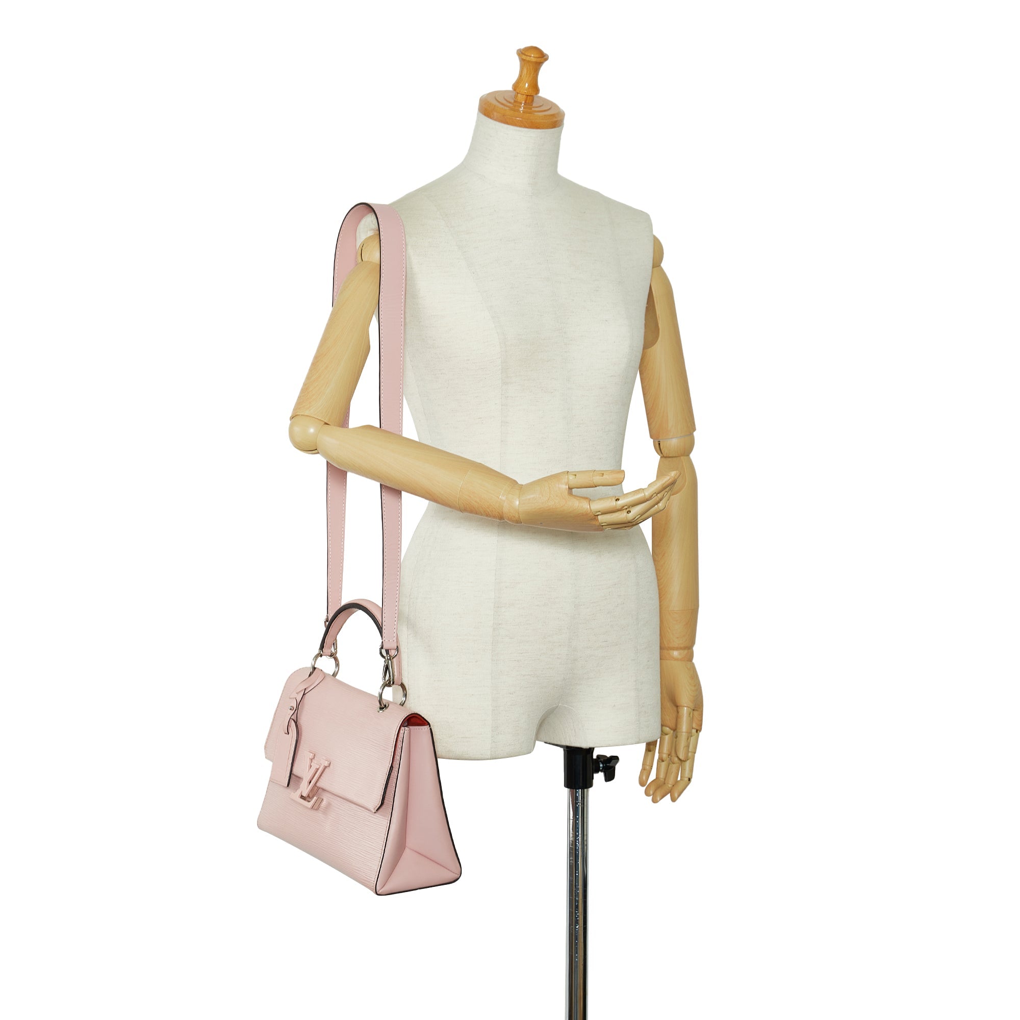 Pink Louis Vuitton Epi Grenelle PM Satchel