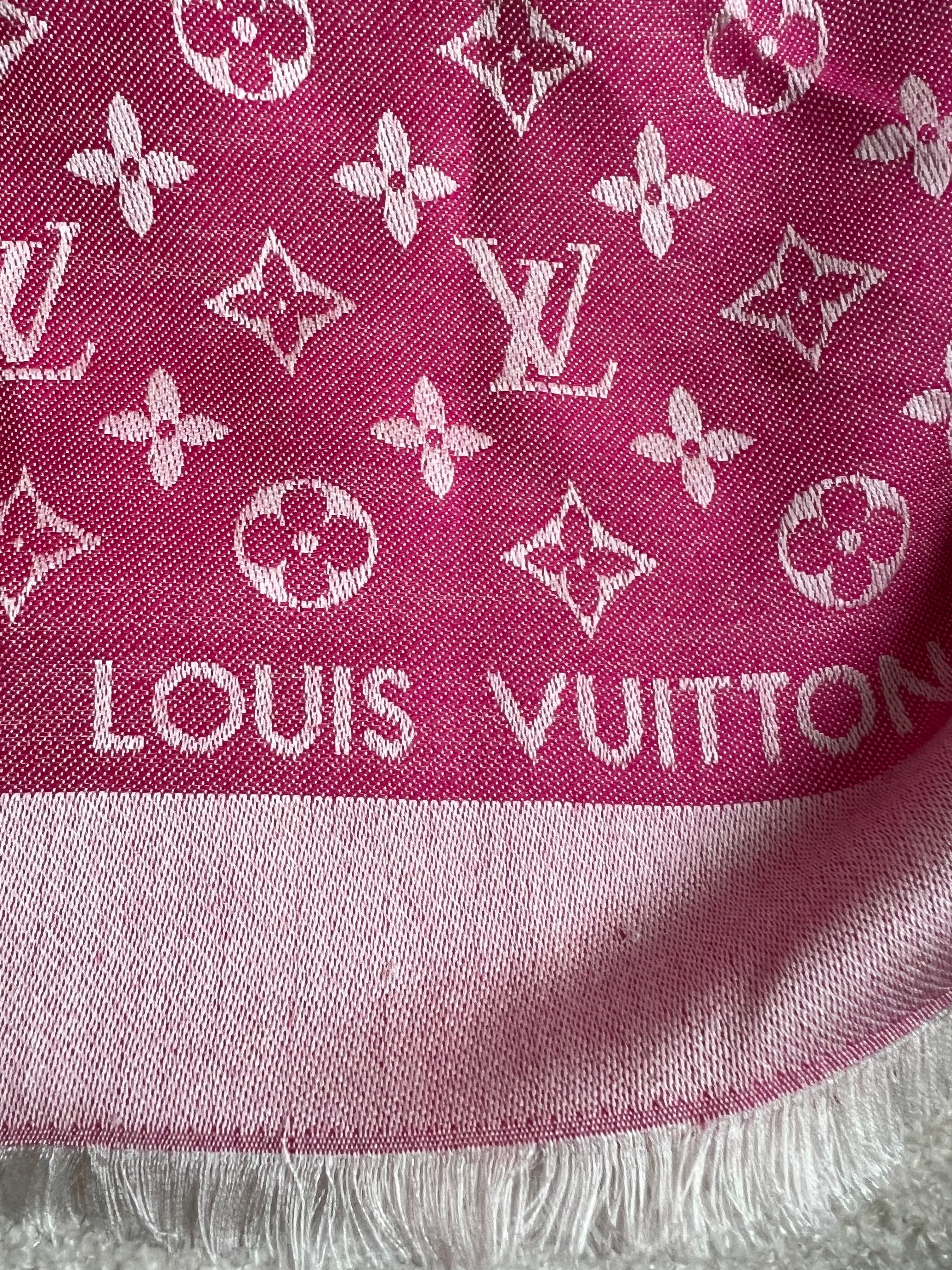 Louis Vuitton Pink Monogram Shawl (RRP £450)