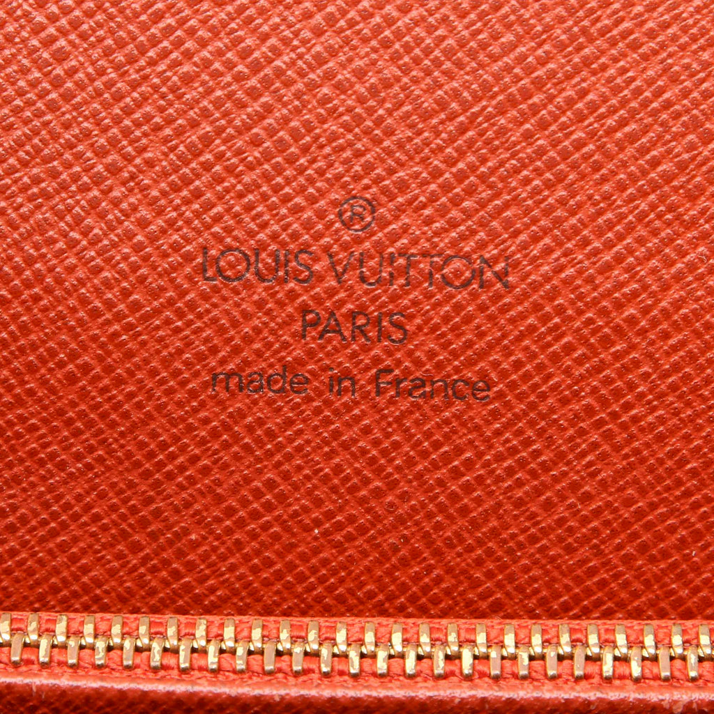 Louis Vuitto Tribeca Long Damier Ebene Canvas Bag