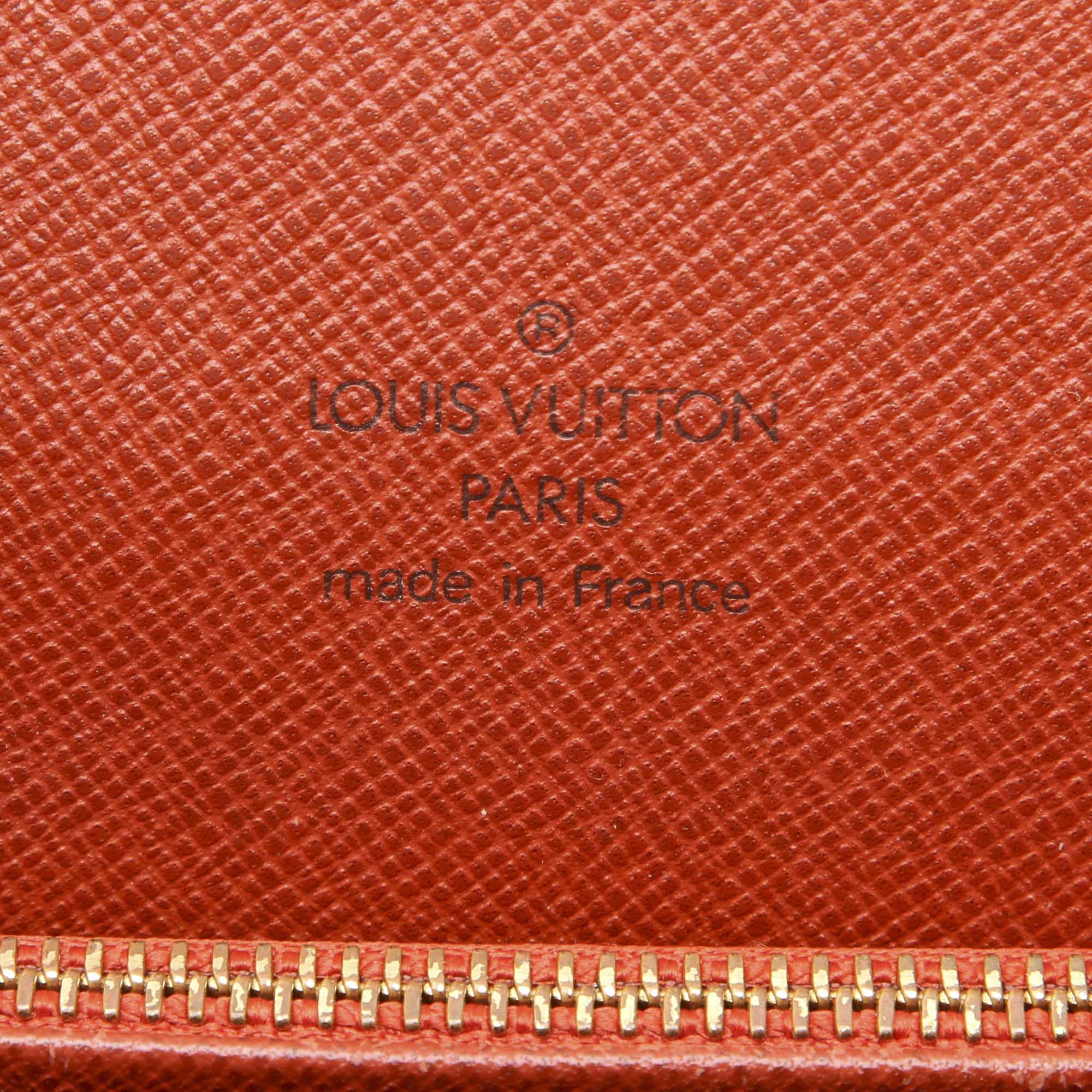 Louis Vuitto Tribeca Long Damier Ebene Canvas Bag