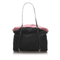 Prada Black Nylon Fabric Tessuto Tote Bag Italy