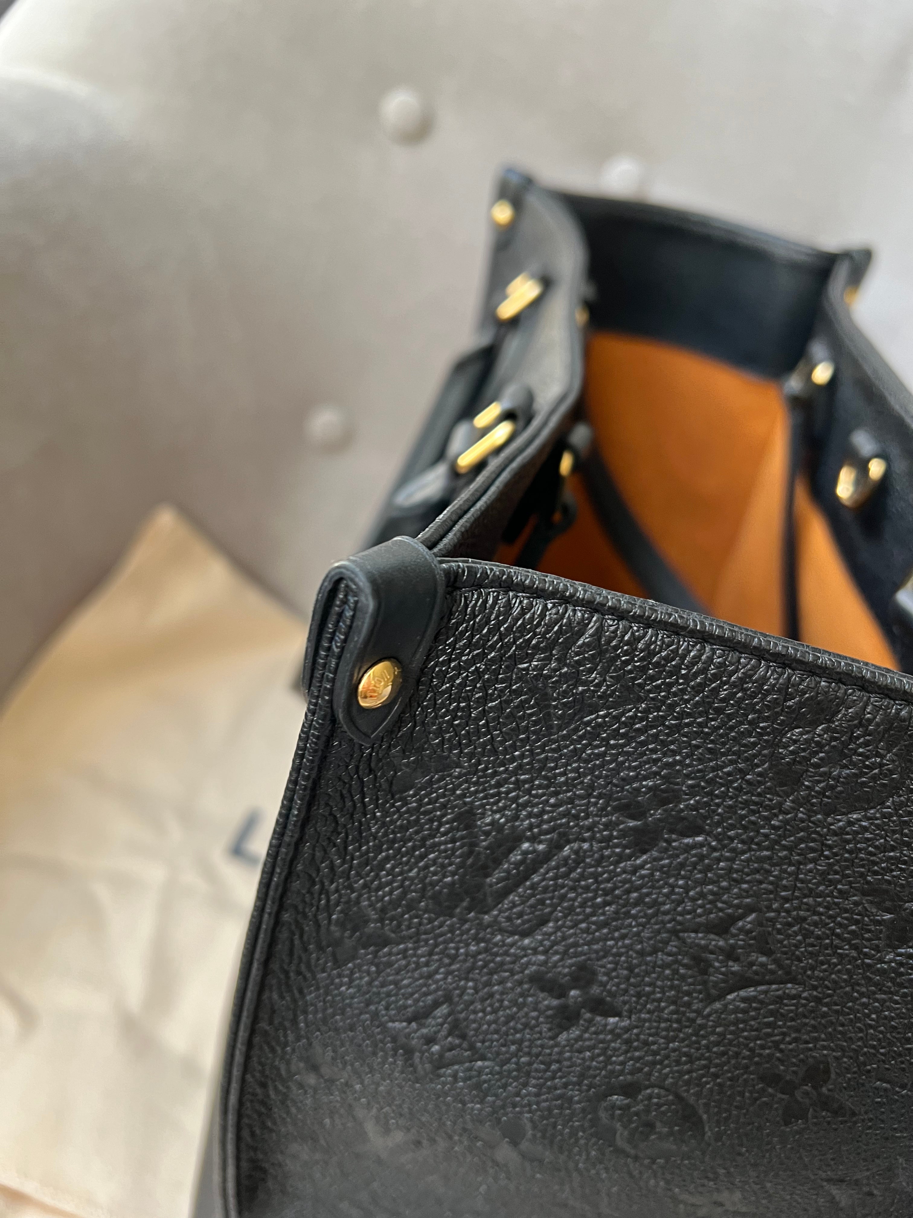 Louis Vuitton On the Go MM Black Empreinte (RRP £2,450)