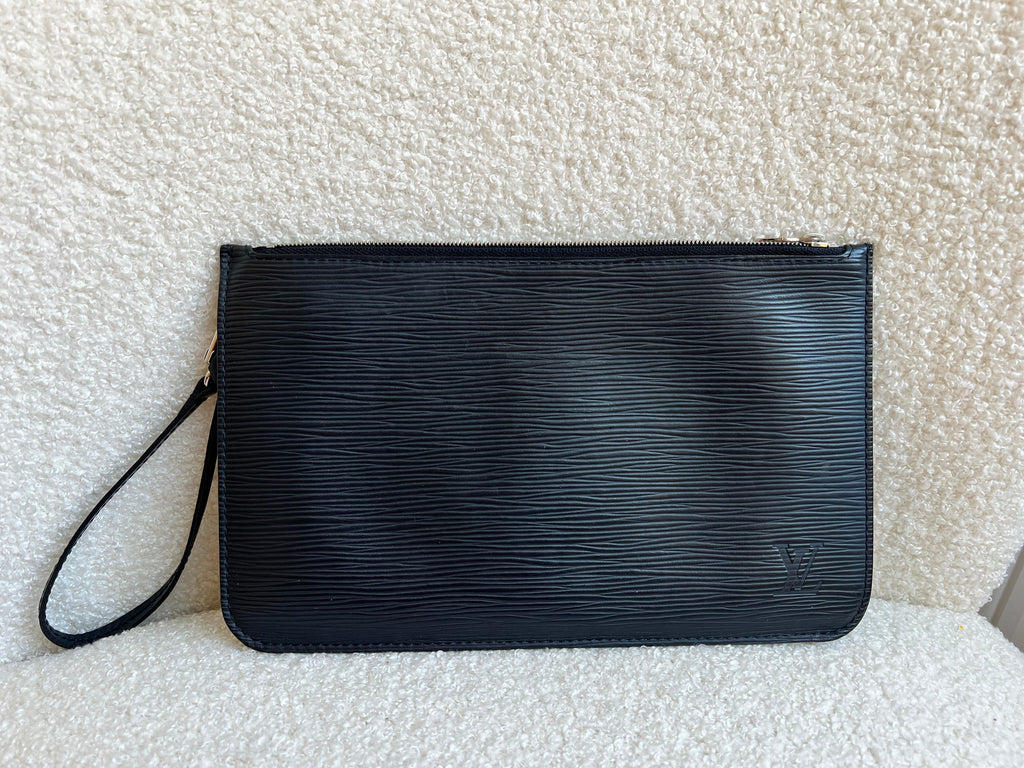 Louis Vuitton Pouch (from Neverfull) Black Epi