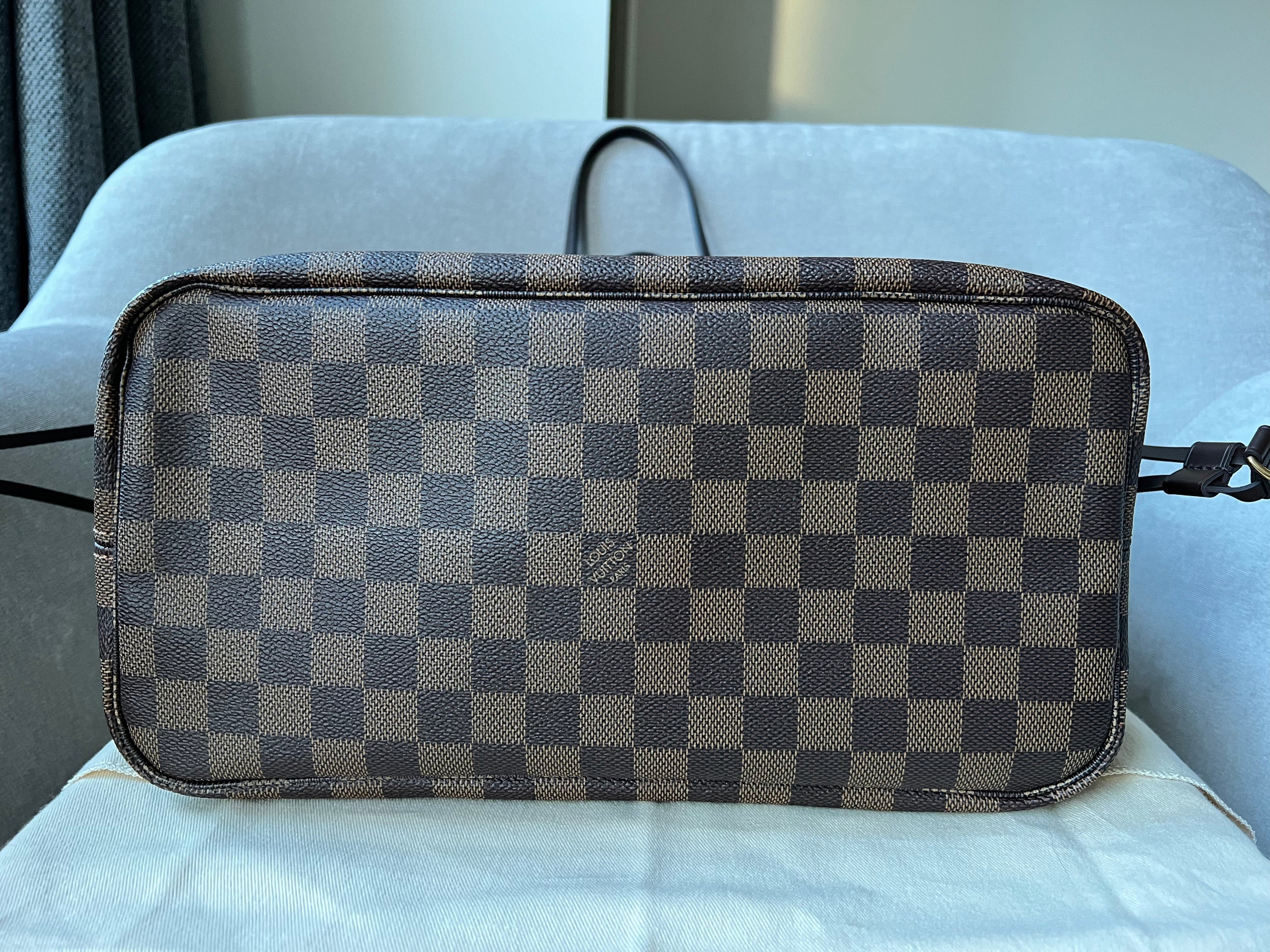 Louis Vuitton Neverfull MM Damier Ebene Rose Ballerine (RRP £1,410)