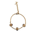 Gold Louis Vuitton Gamble Crystal Bracelet