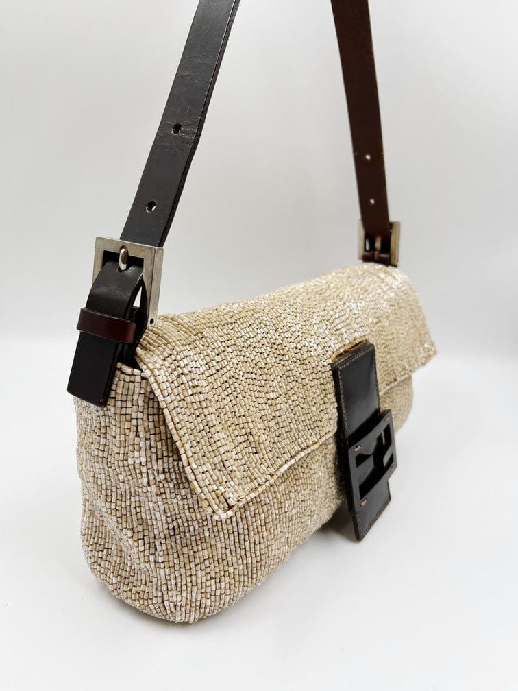 Fendi Sequin Beaded Baguette Bag