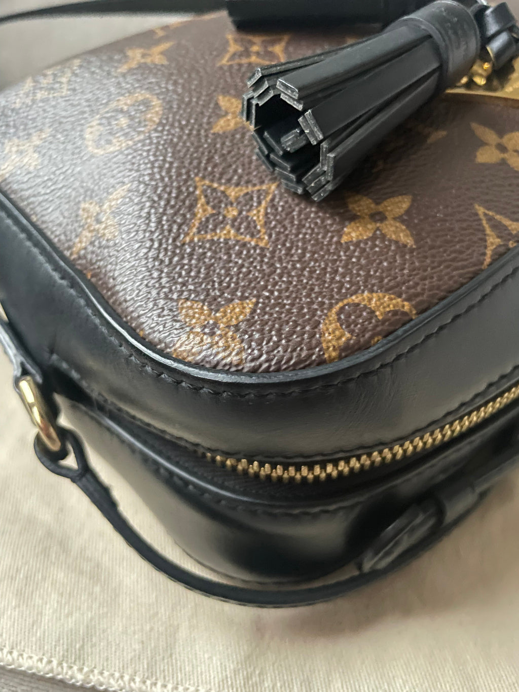 Louis Vuitton Saintonge Black and Monogram