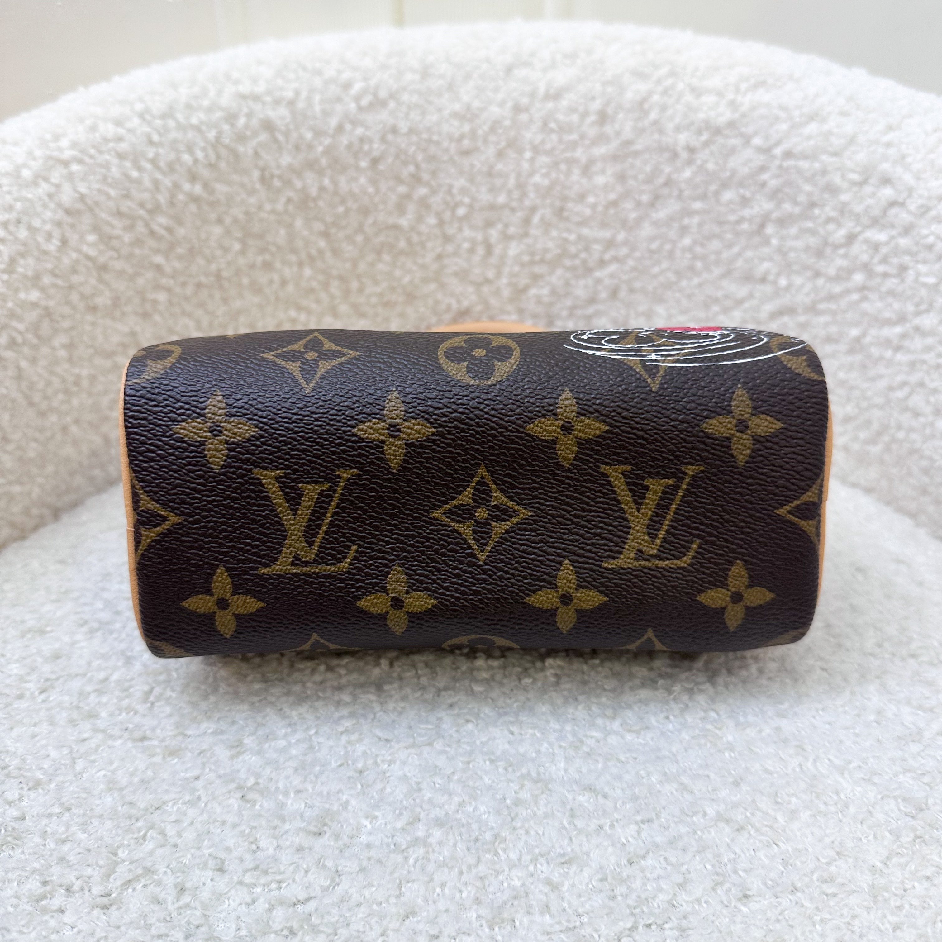 LV Christmas 2023 Vivienne Nano Speedy in Monogram Canvas and GHW