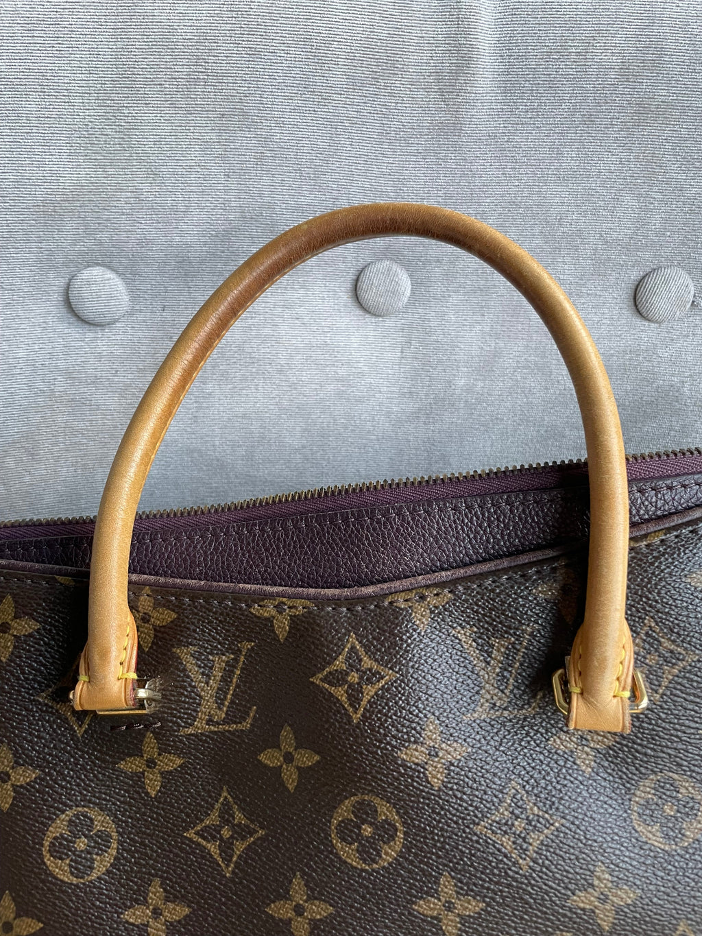 Louis Vuitton Pallas Tote in Monogram and Grape (RRP £1960)