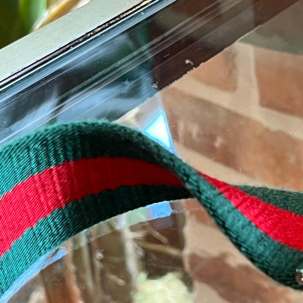 GUCCI GG Canvas Double Pocket Belt Bag