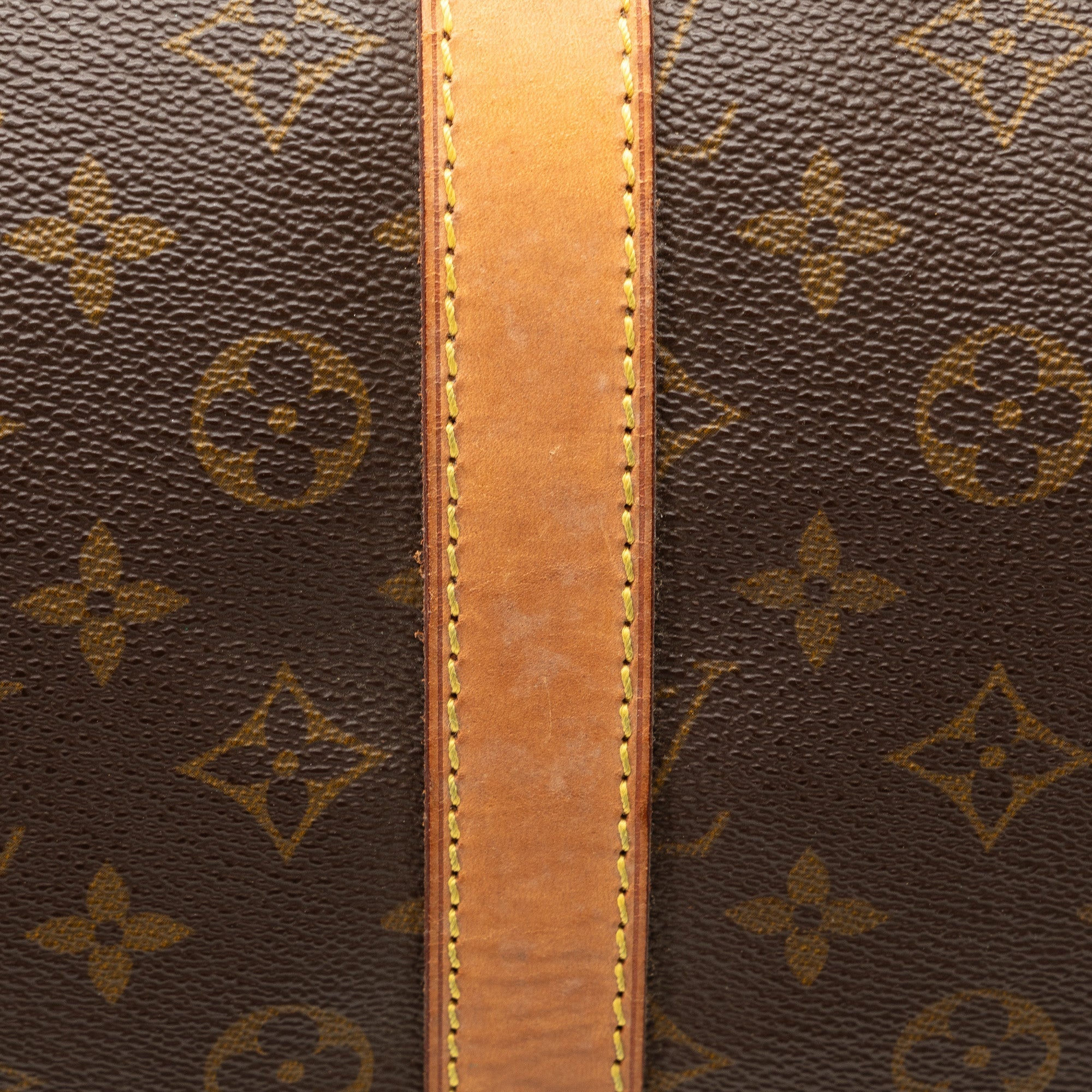 Brown Louis Vuitton Monogram Keepall 55 Travel Bag