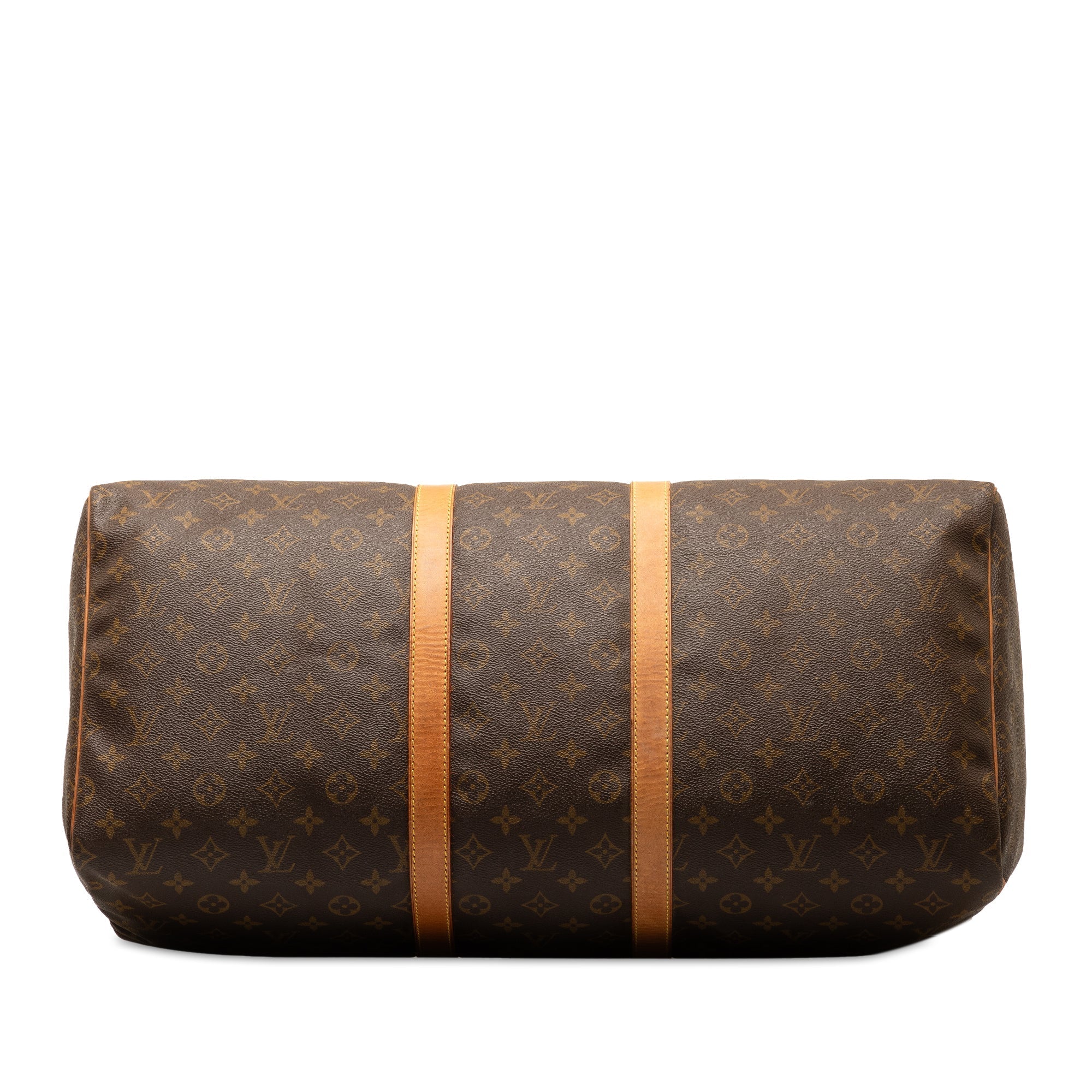 Brown Louis Vuitton Monogram Keepall 55 Travel Bag