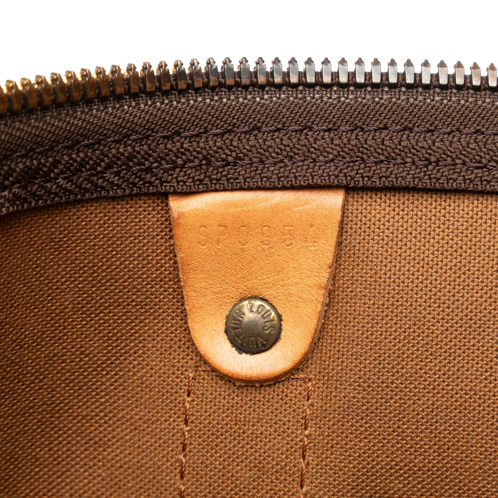 Brown Louis Vuitton Monogram Keepall 55 Travel Bag