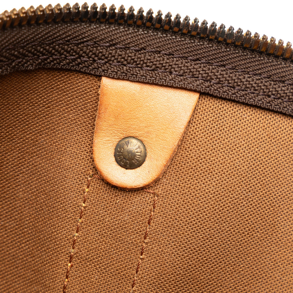 Brown Louis Vuitton Monogram Keepall 55 Travel Bag
