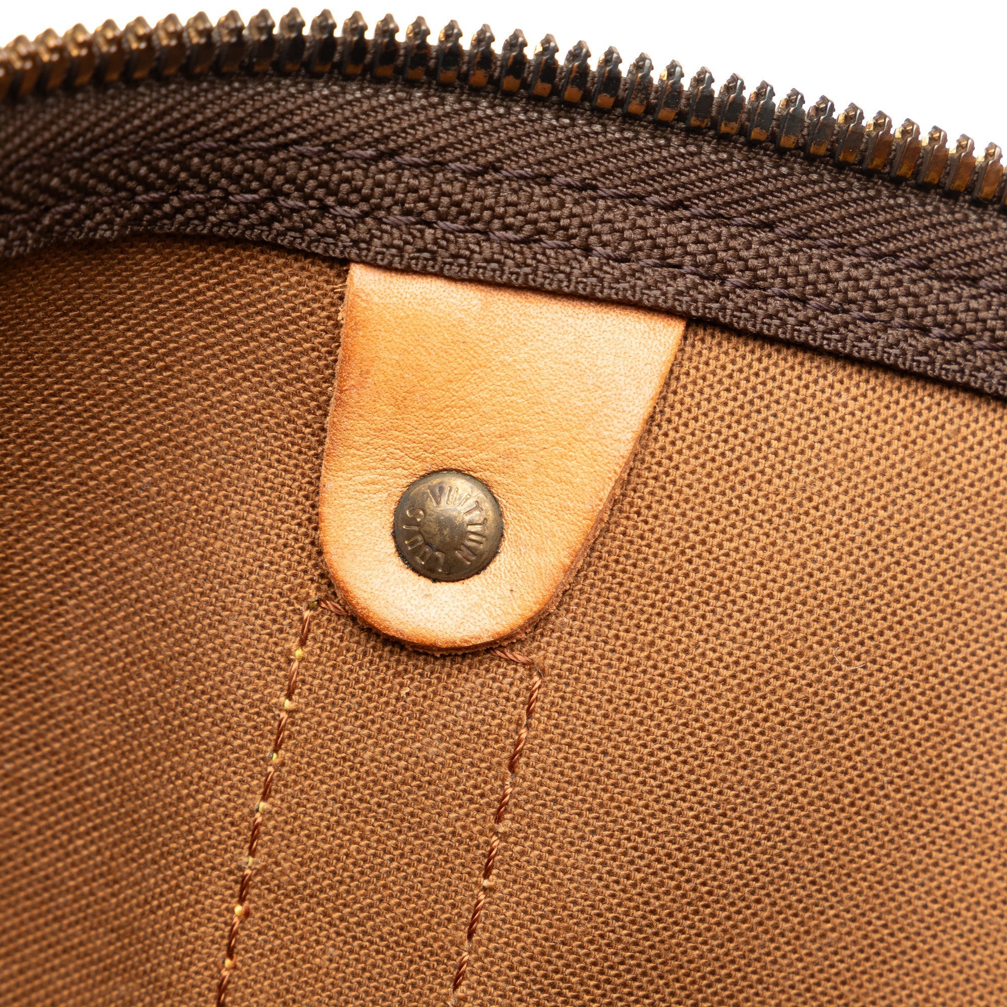 Brown Louis Vuitton Monogram Keepall 55 Travel Bag