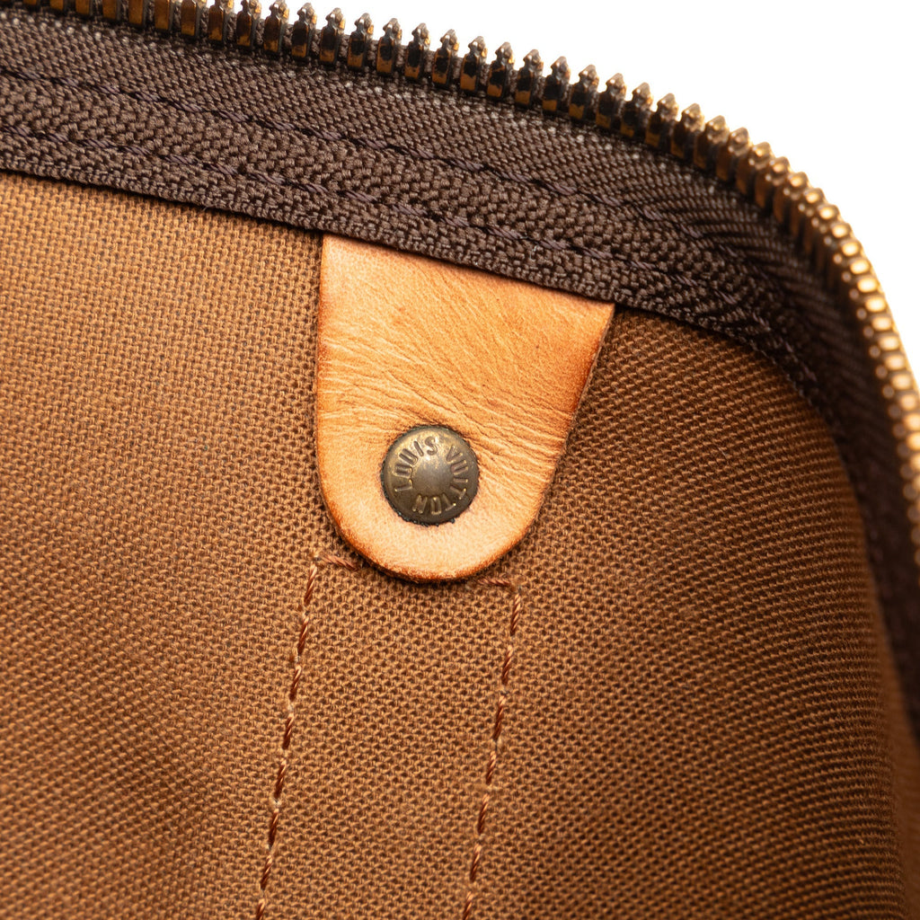 Brown Louis Vuitton Monogram Keepall 55 Travel Bag