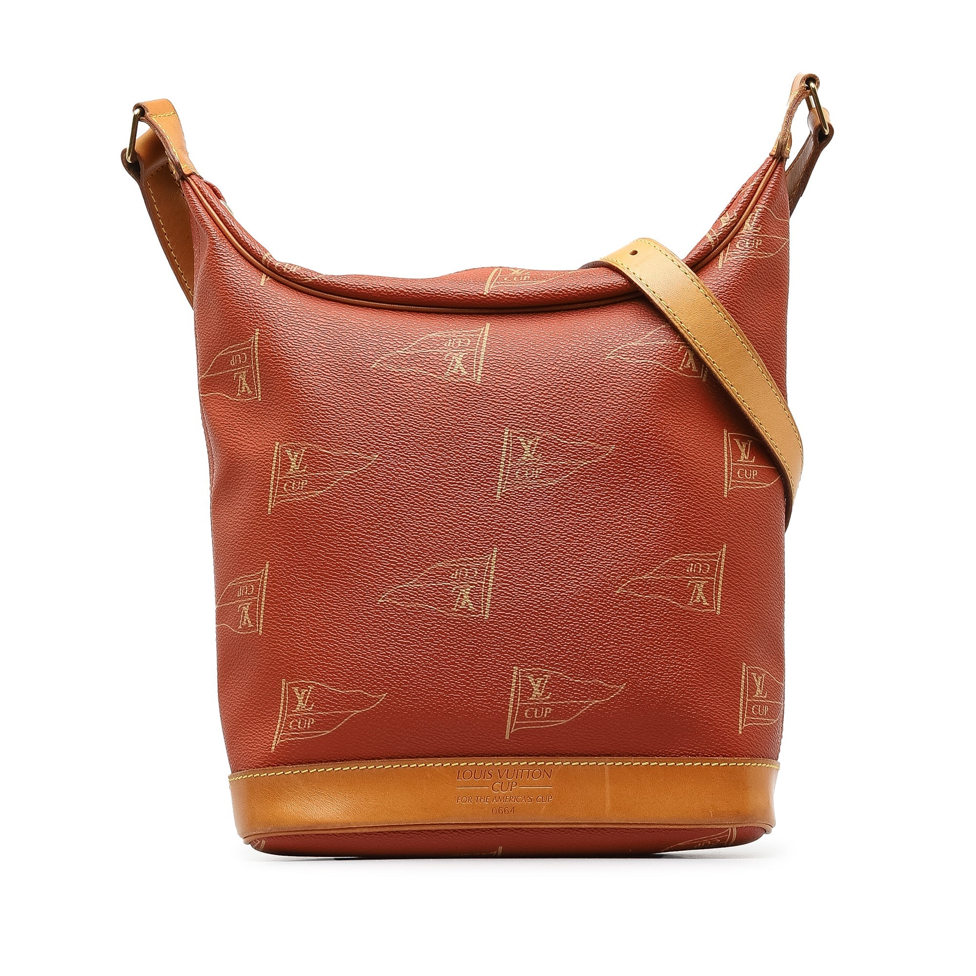 Red Louis Vuitton 1995 Americas Cup Touquet Bag
