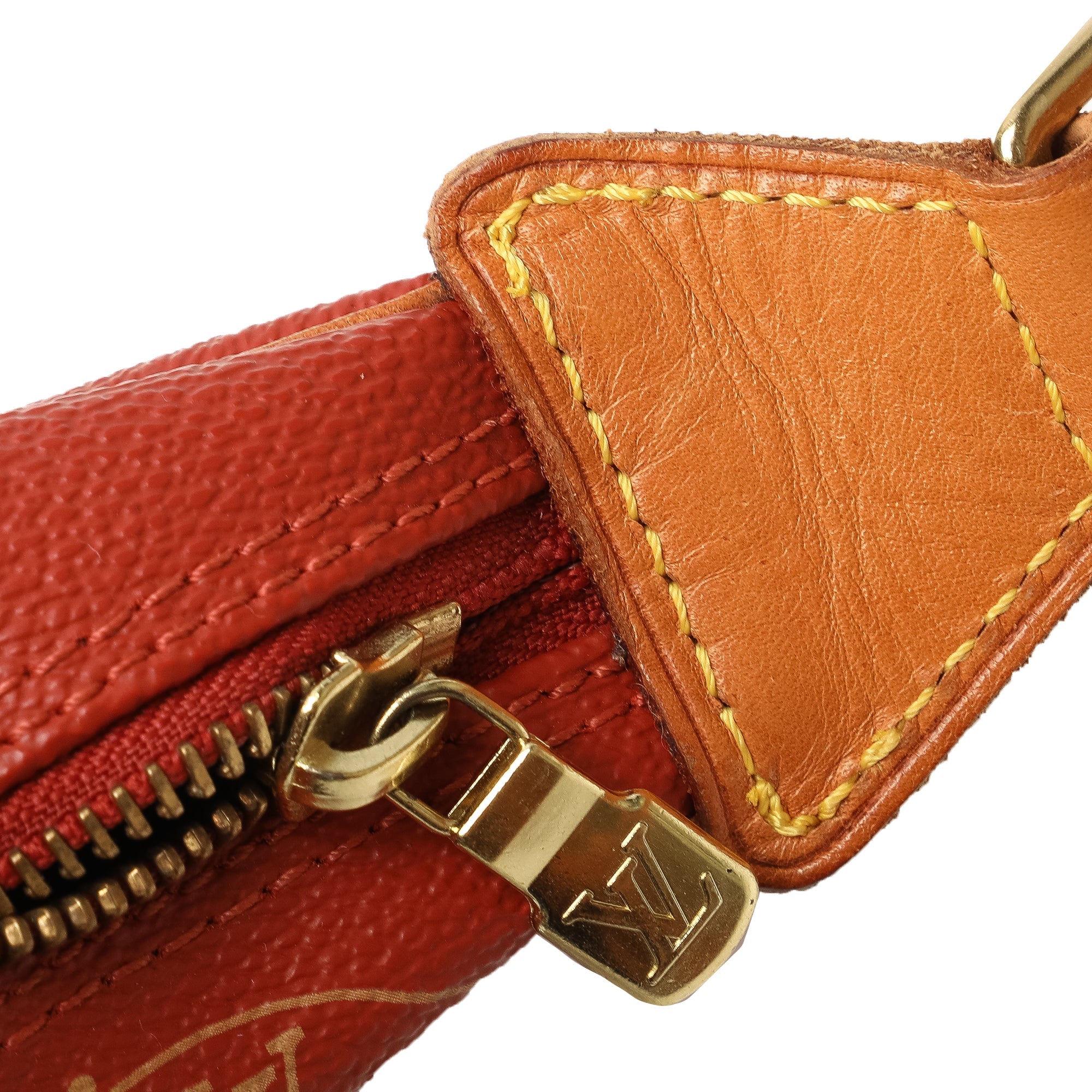 Red Louis Vuitton 1995 Americas Cup Touquet Bag