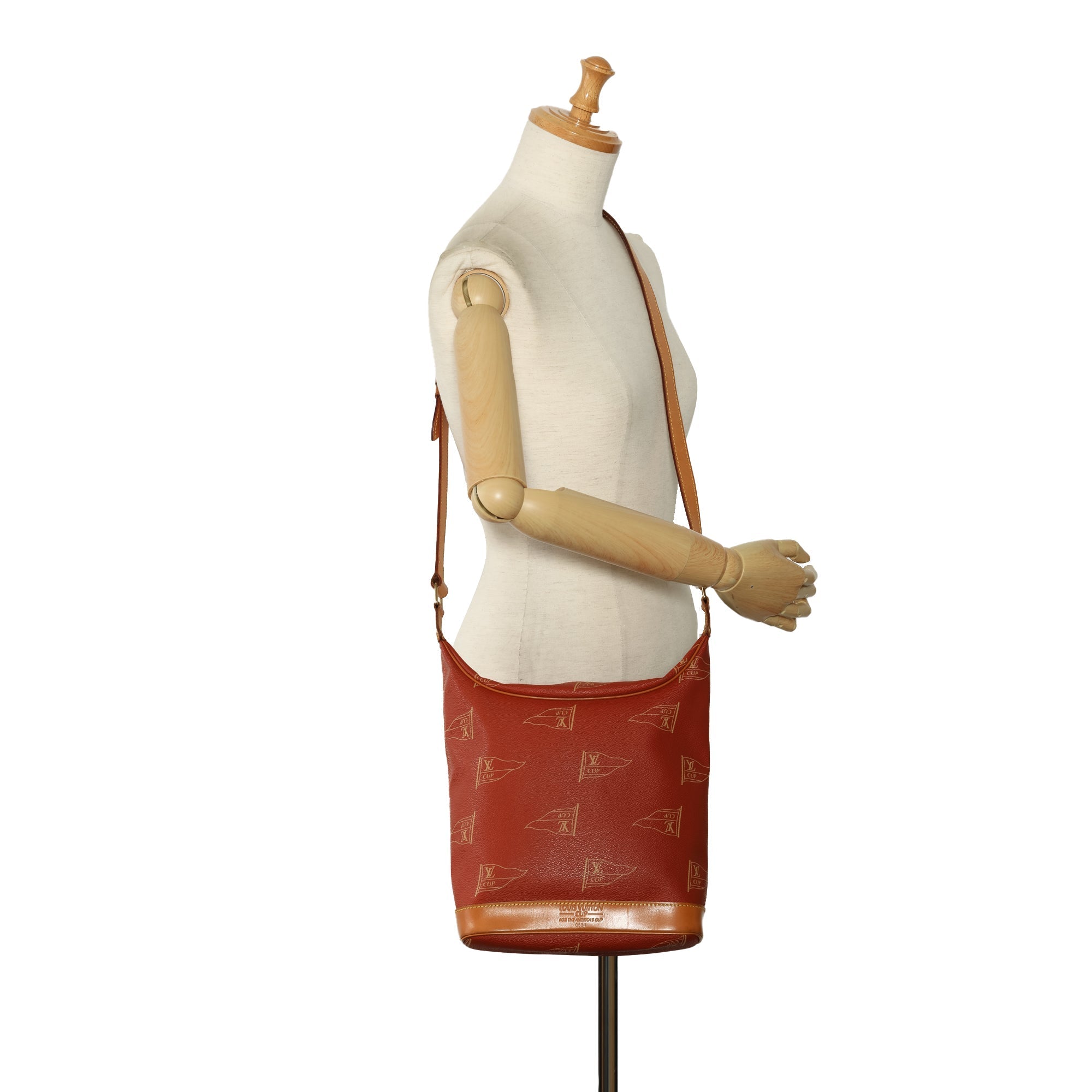 Red Louis Vuitton 1995 Americas Cup Touquet Bag