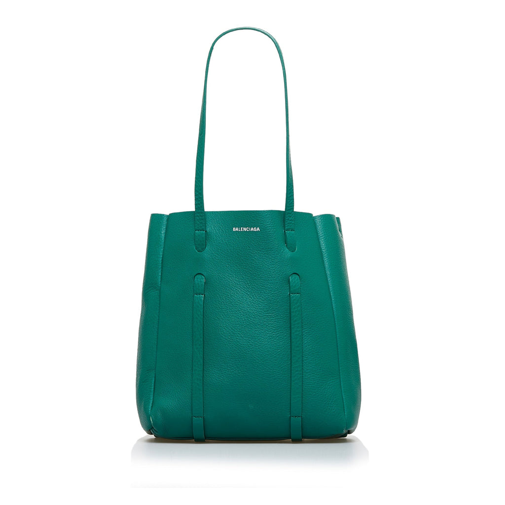 Green Balenciaga XS Everyday Tote Satchel