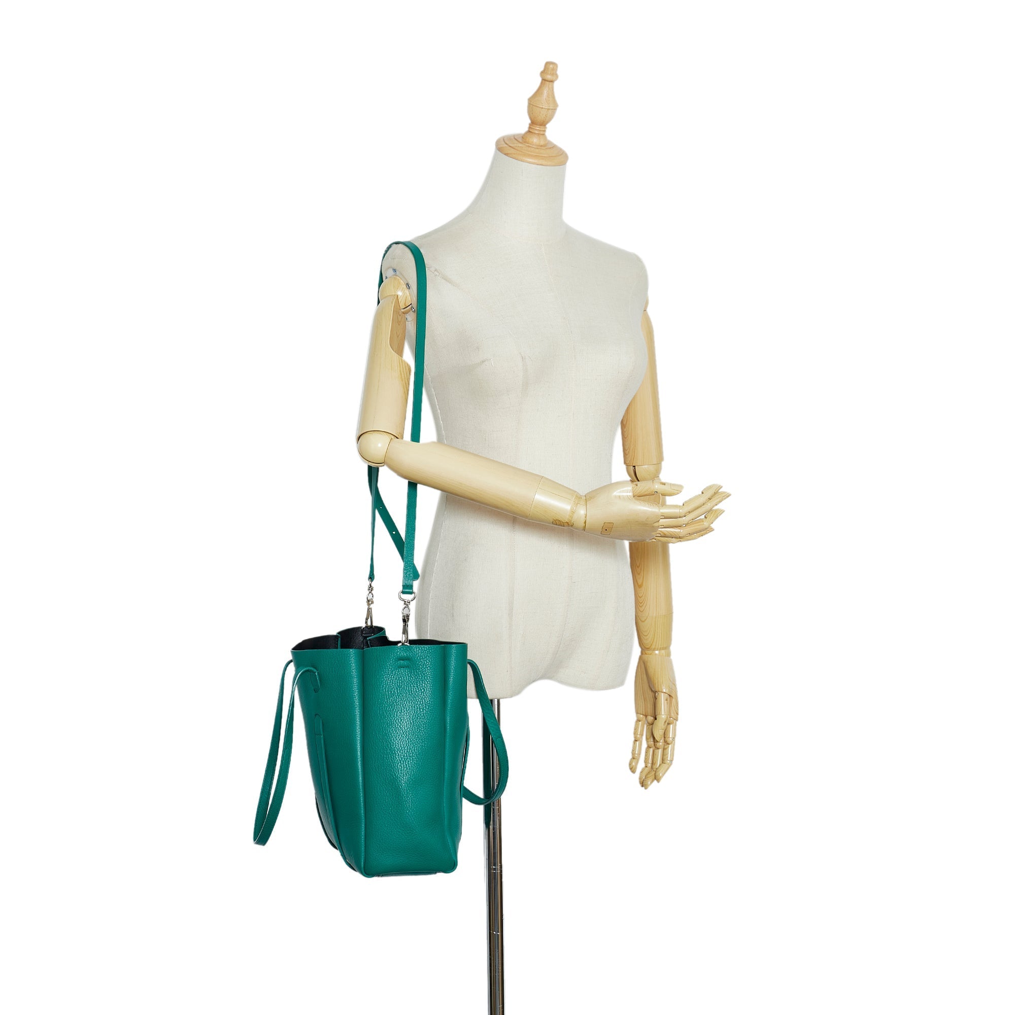Green Balenciaga XS Everyday Tote Satchel