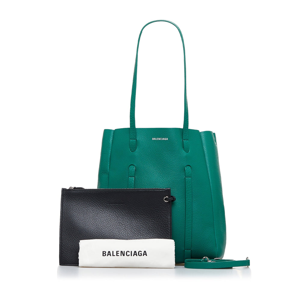 Green Balenciaga XS Everyday Tote Satchel