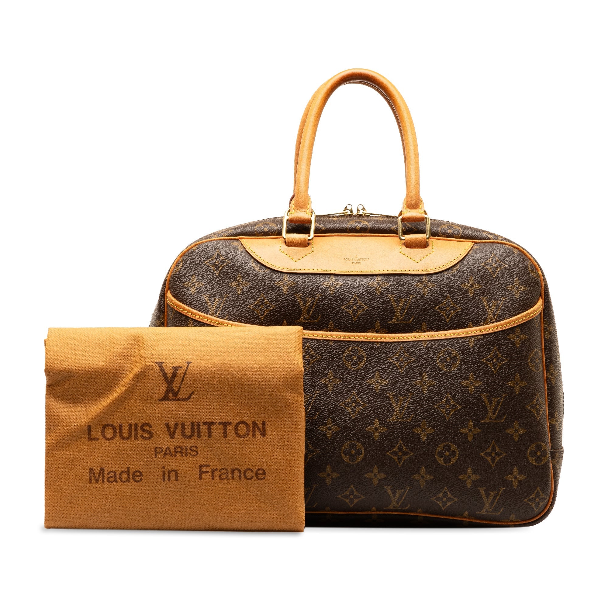 Brown Louis Vuitton Monogram Deauville Handbag