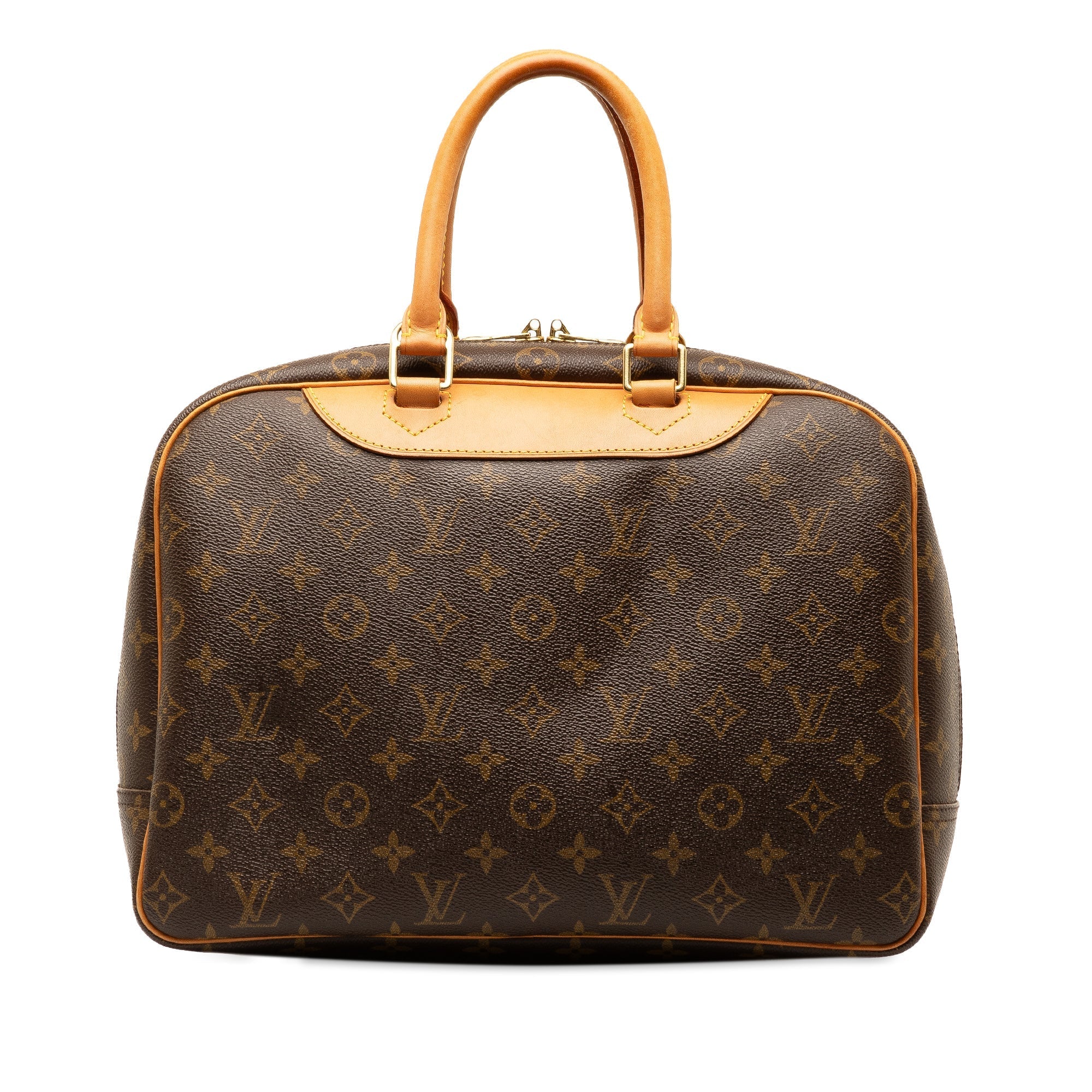 Brown Louis Vuitton Monogram Deauville Handbag