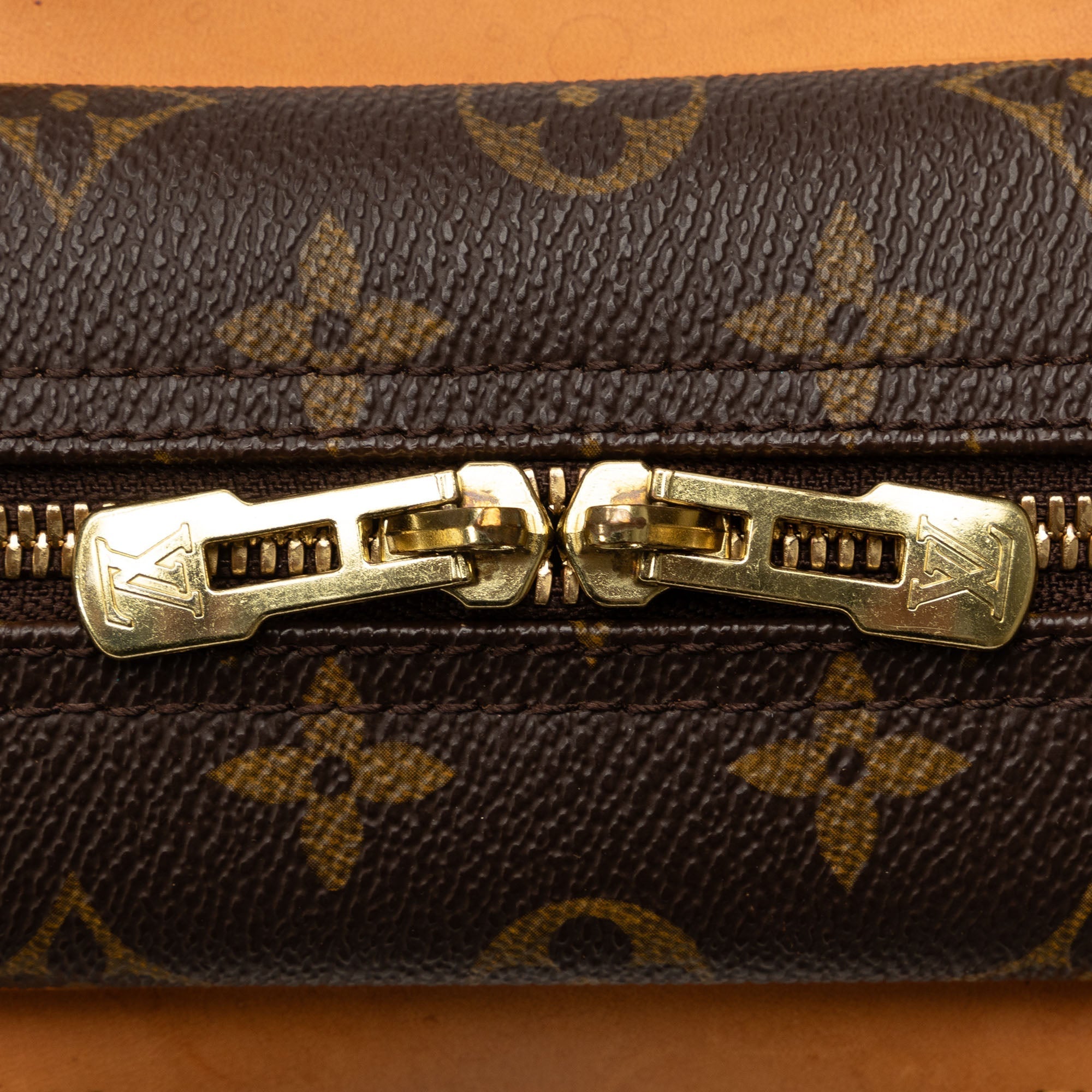 Brown Louis Vuitton Monogram Deauville Handbag