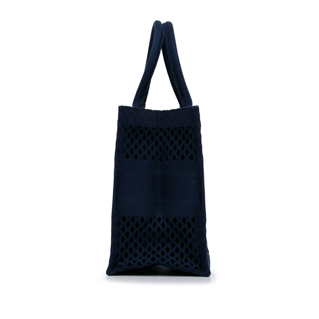 Dior Book Tote Medium Blue Mesh