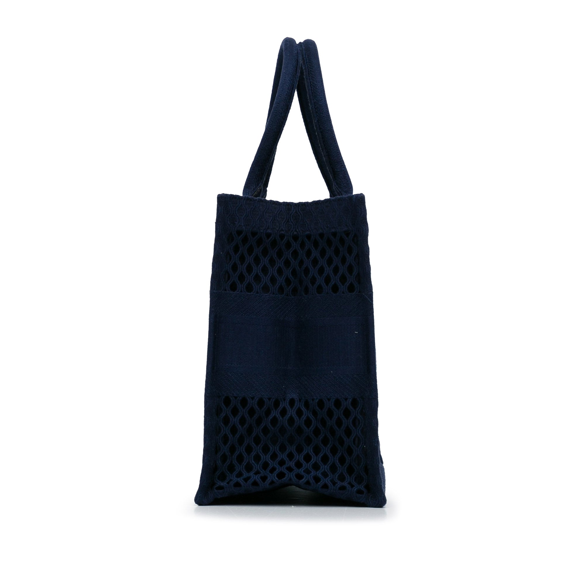 Dior Book Tote Medium Blue Mesh