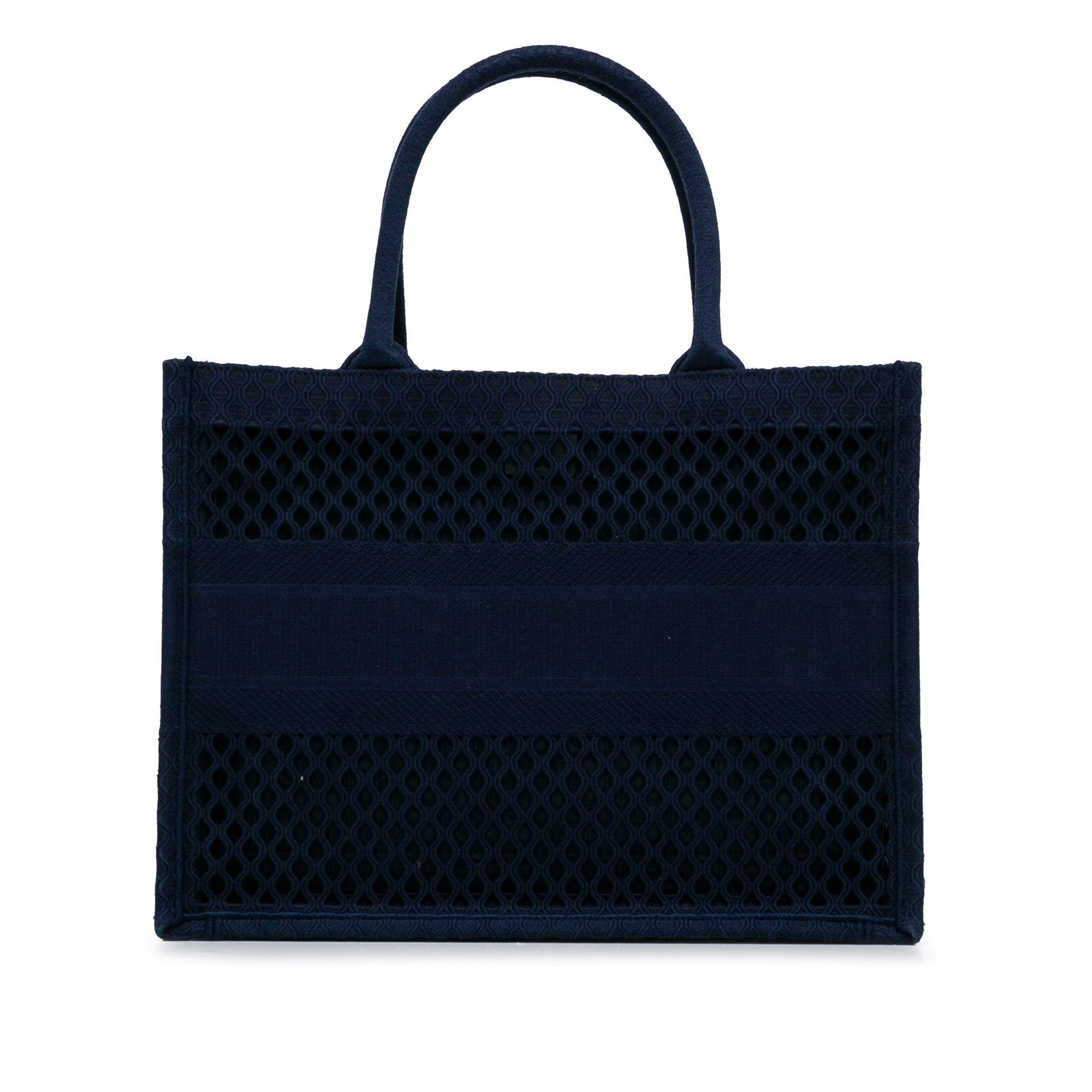 Dior Book Tote Medium Blue Mesh