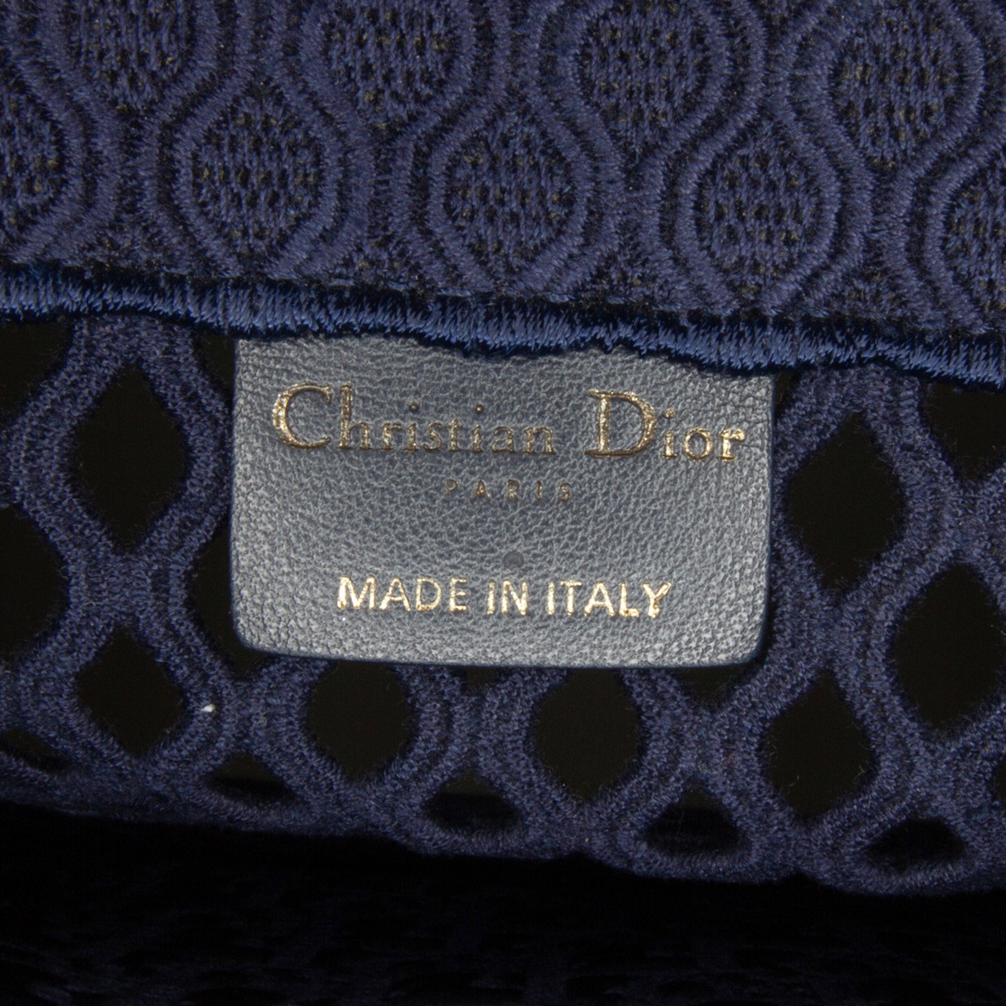 Dior Book Tote Medium Blue Mesh