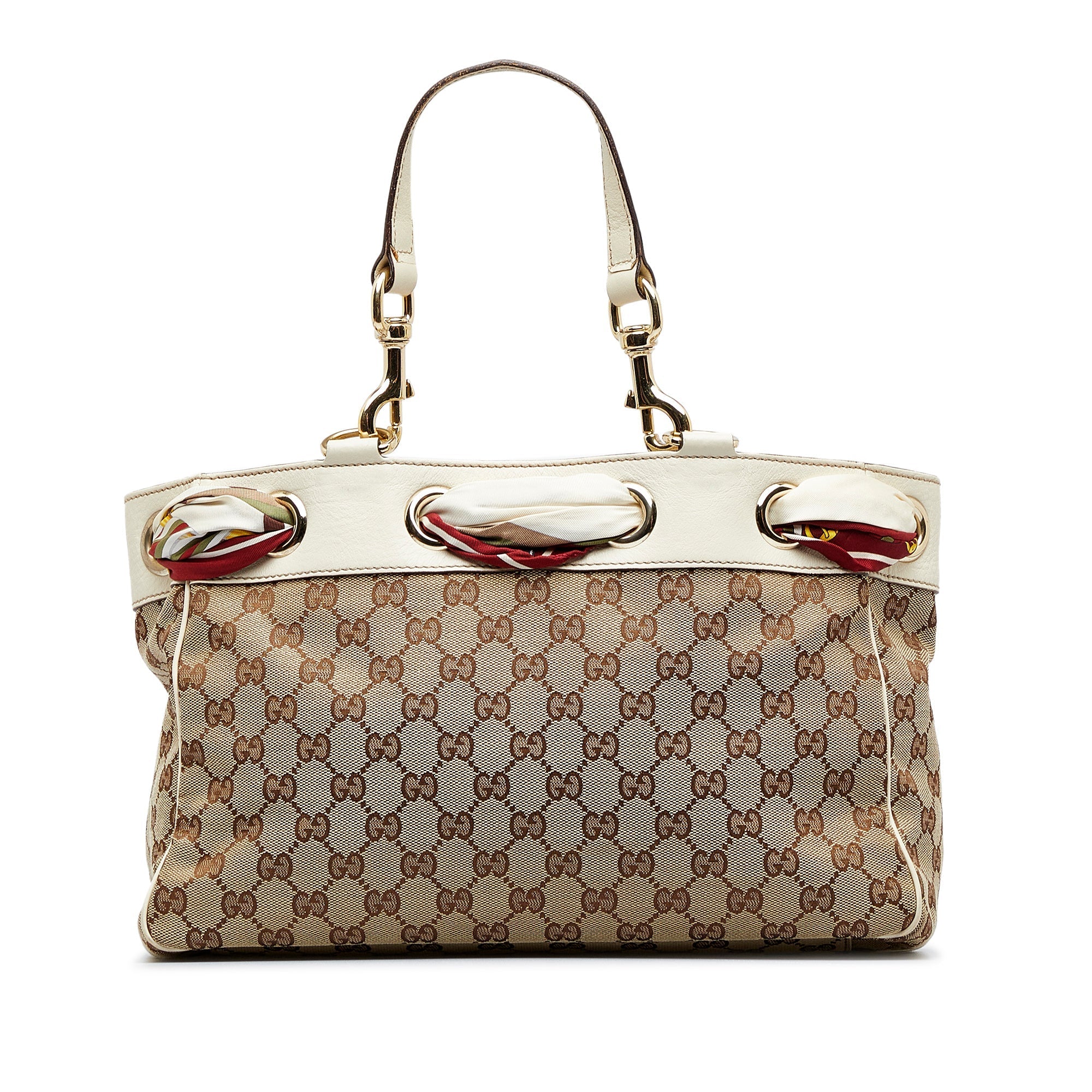 Gucci Positano Tote Bag Brown GG Canvas