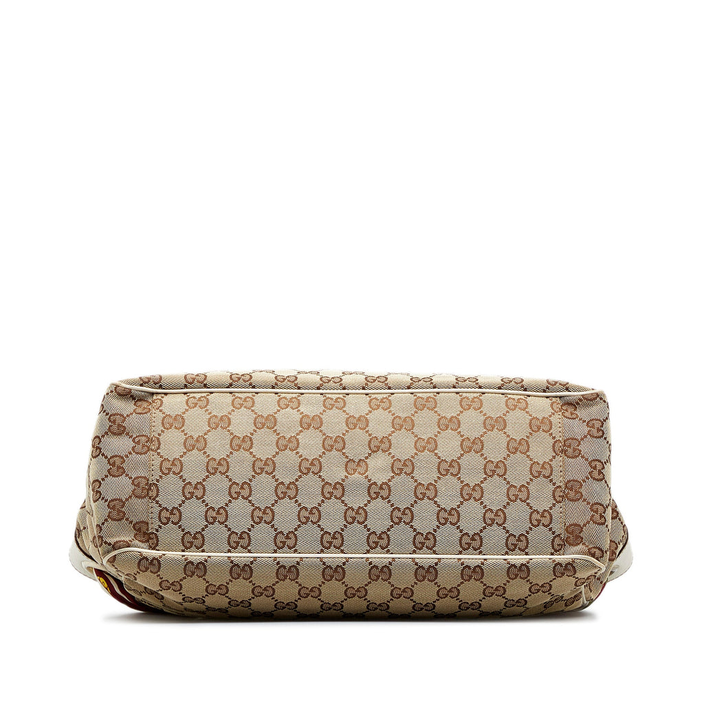 Gucci Positano Tote Bag Brown GG Canvas